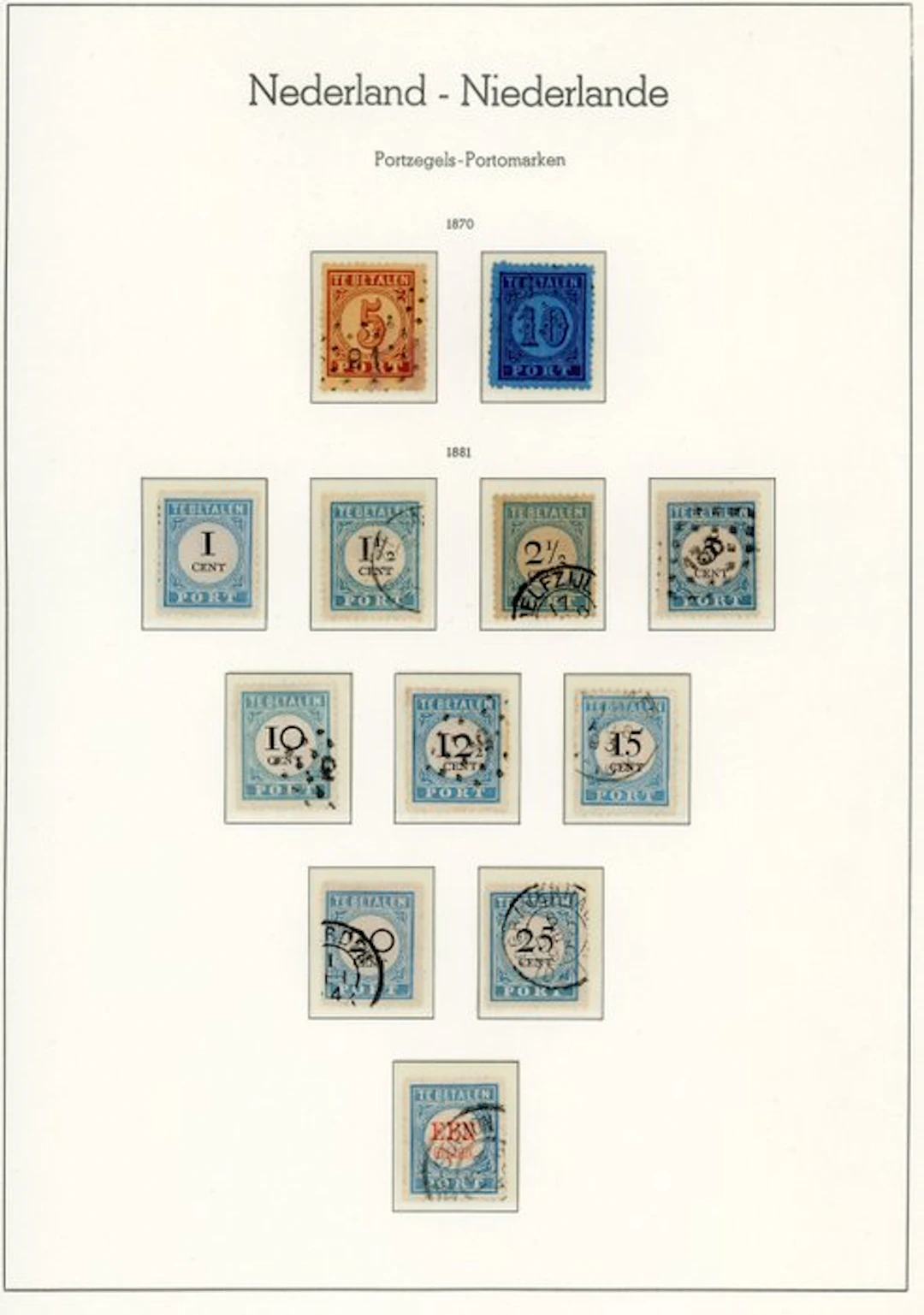 Netherlands 1870/1958 - Netherlands Back of the Book - Postage