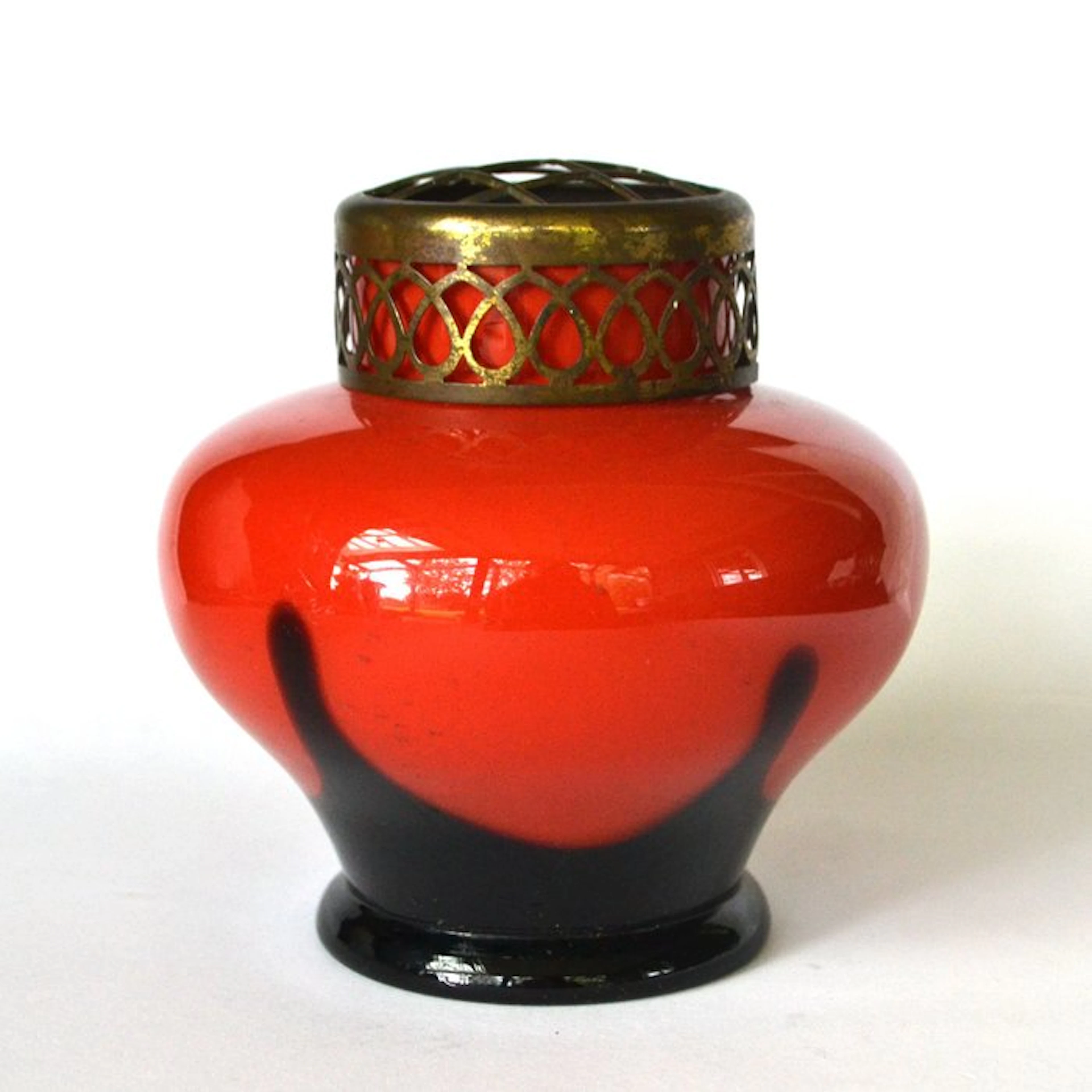 Vase - Glass, Brass