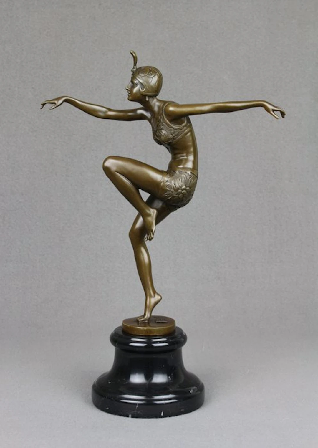 after Ferdinand Preiss - Sculpture, Con Brio - 3 kg - 40 cm - Patinated bronze