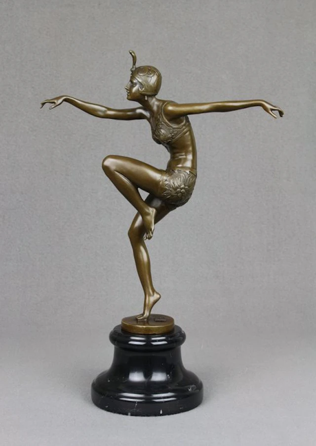 after Ferdinand Preiss - Sculpture, Con Brio - 3 kg - 40 cm - Patinated bronze