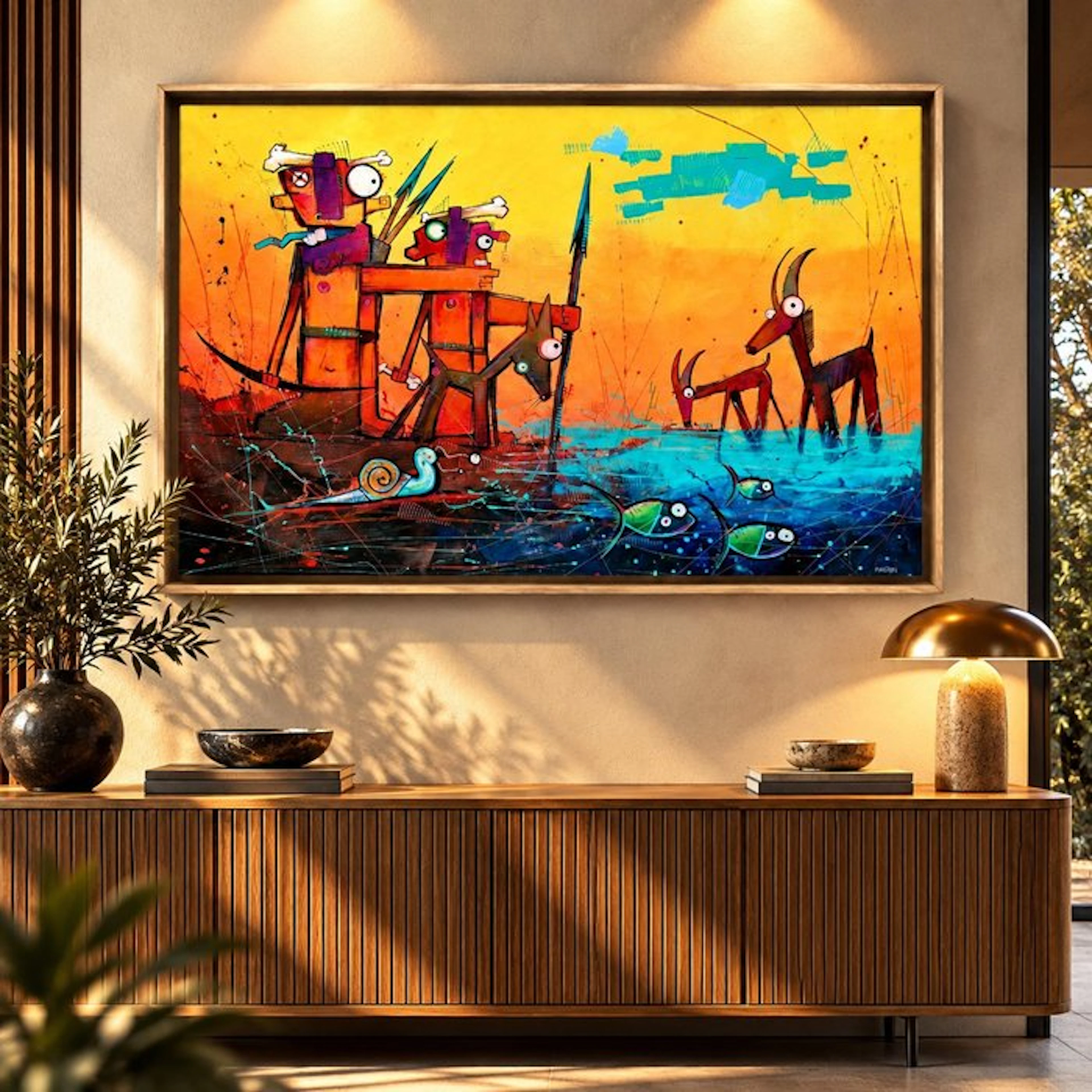 Freeon (O. Alarcón) - “The Paleohunters Go Hunting” #22 XL No reserve