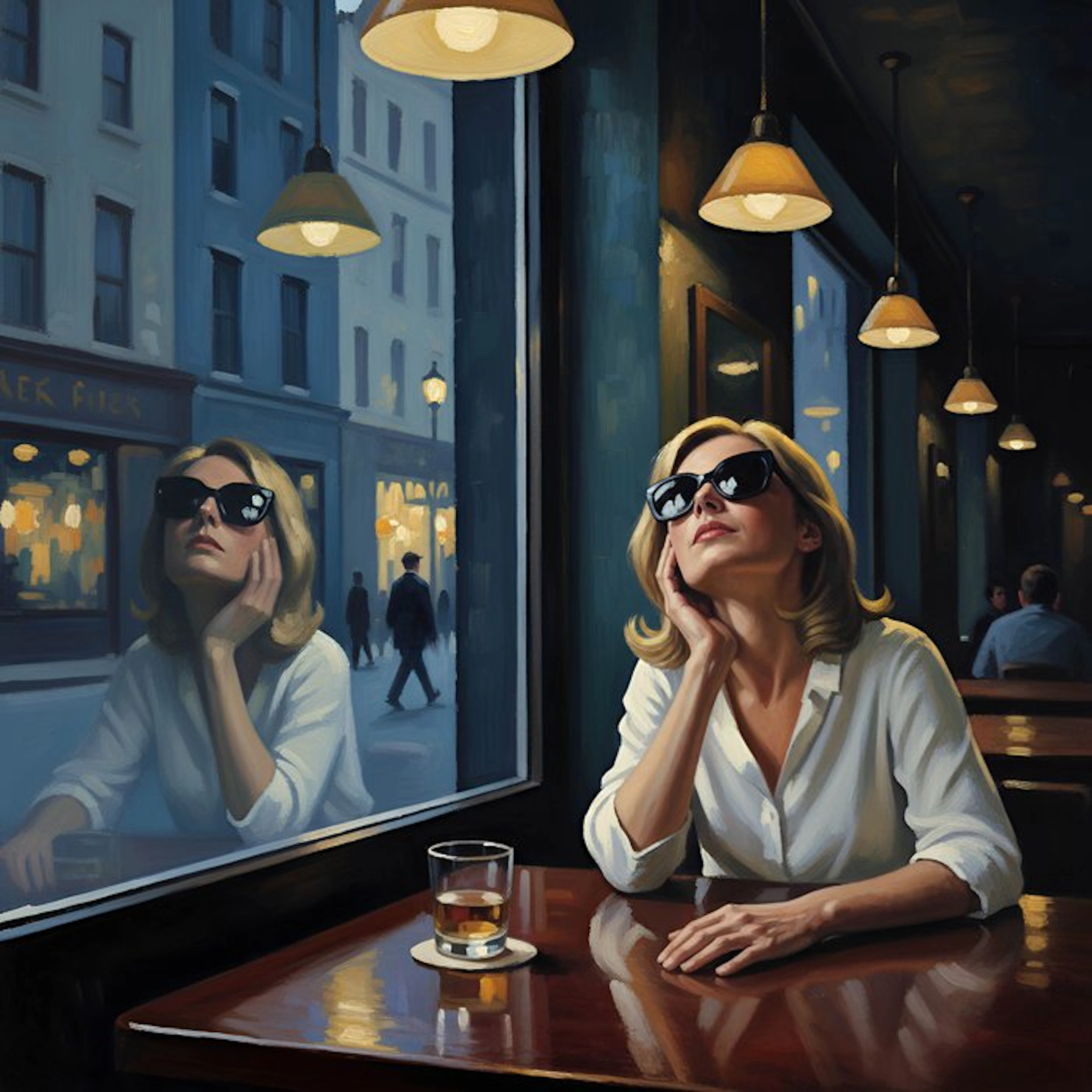 Le Yack - Reflections at Closing Time - Hand signed