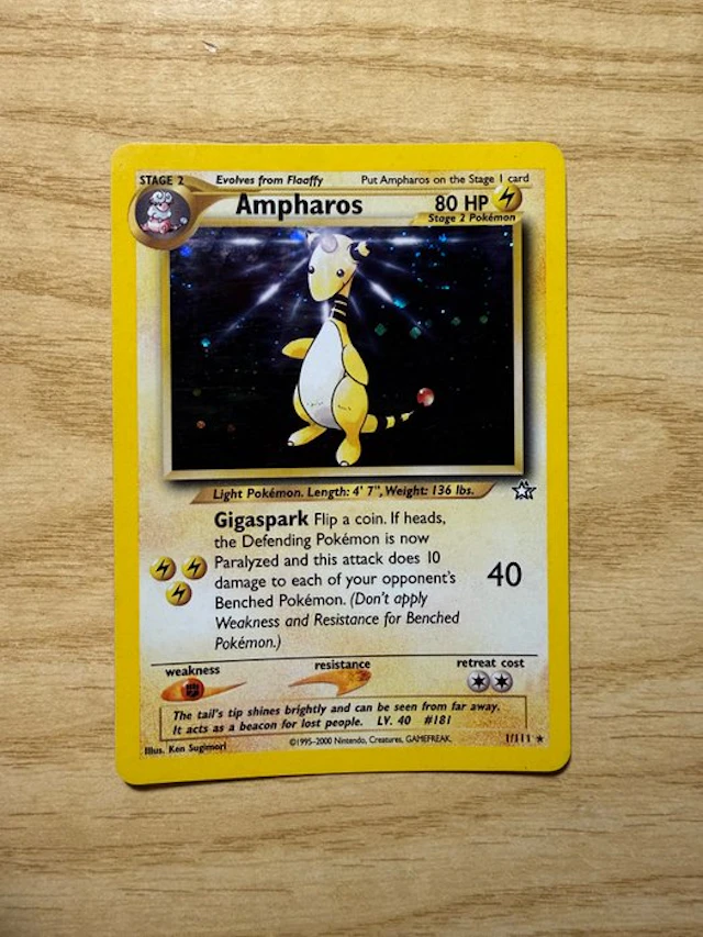 Pokémon Card - Ampharos Holo - WOTC - Neo Genesis