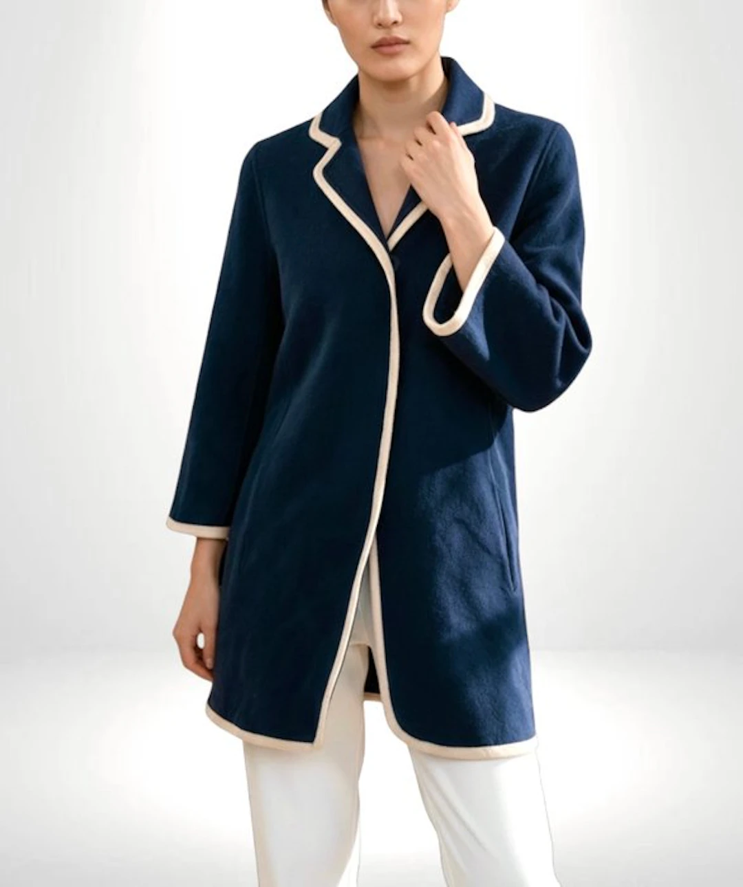 MAX MARA Chic Glamour Trench Coat Wool & silk PREMIUM...