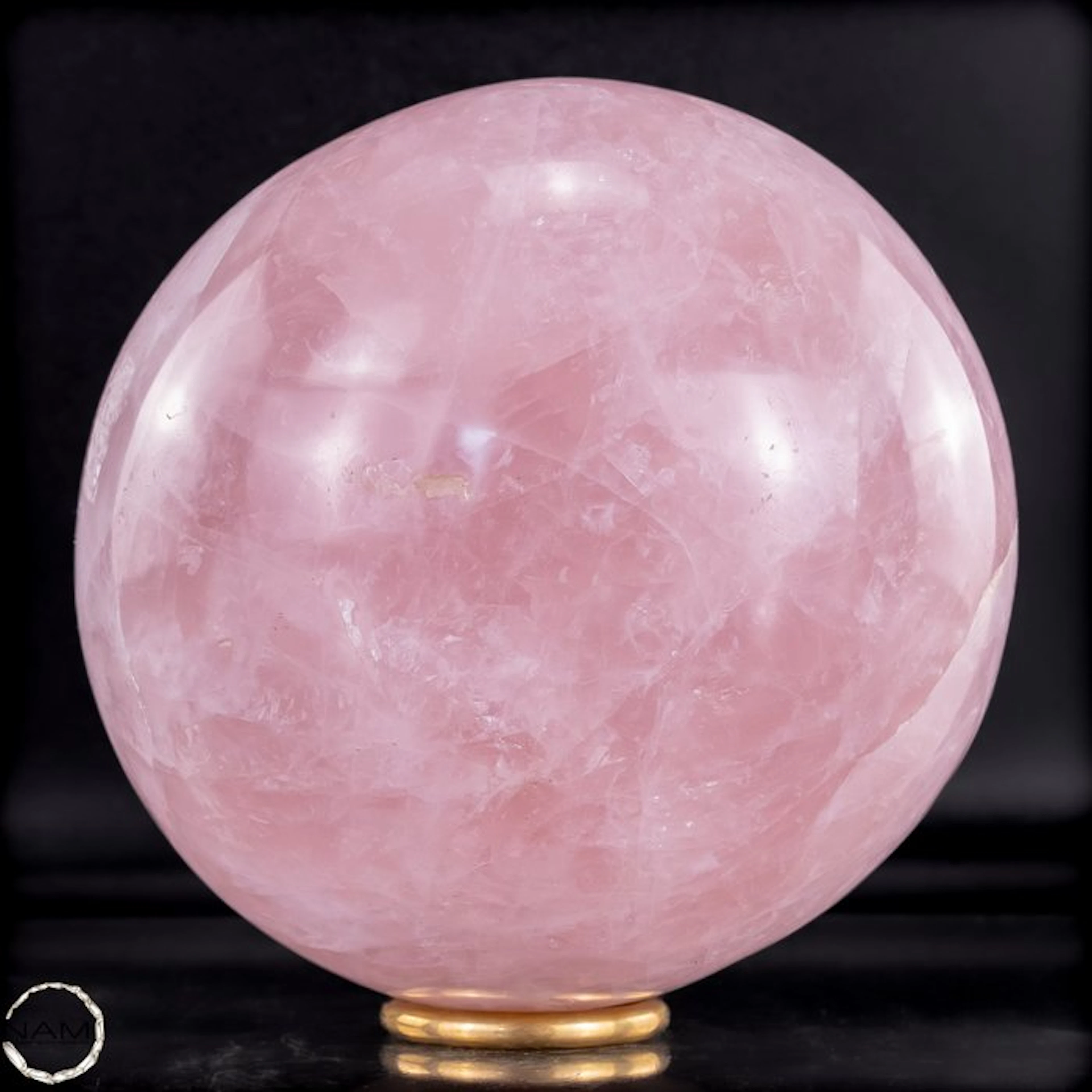 Elegant rose quartz sphere from Brazil of exceptional quality- 3154.38 g