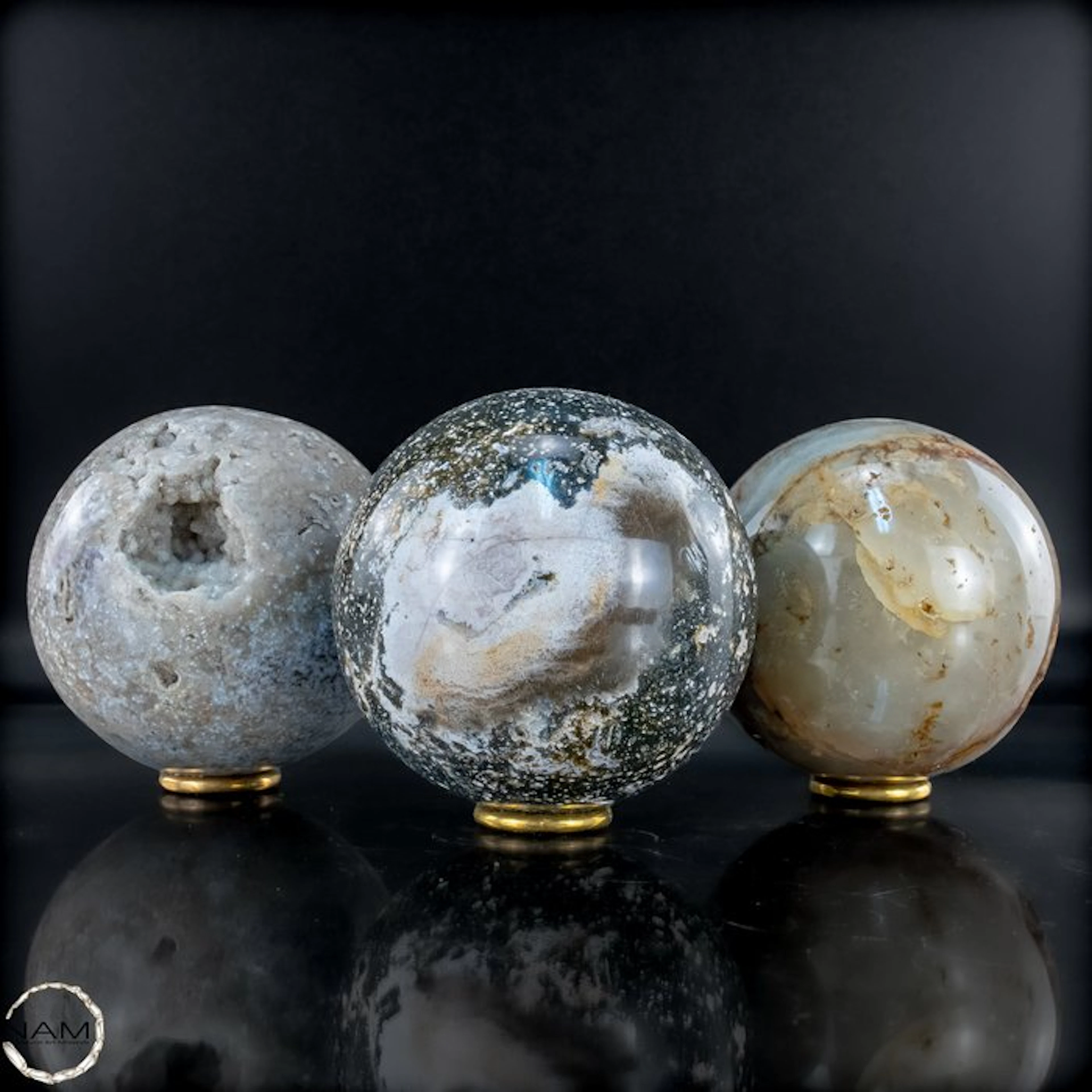 Oceanjaspis Sphere – Unique Natural Art with Fascinating...