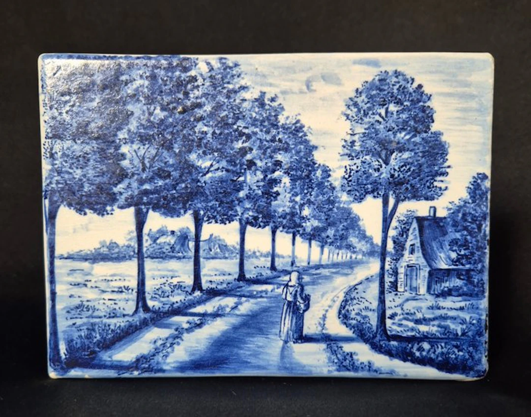 Tile - Tile panel of a Dutch landscape - van Hulst...