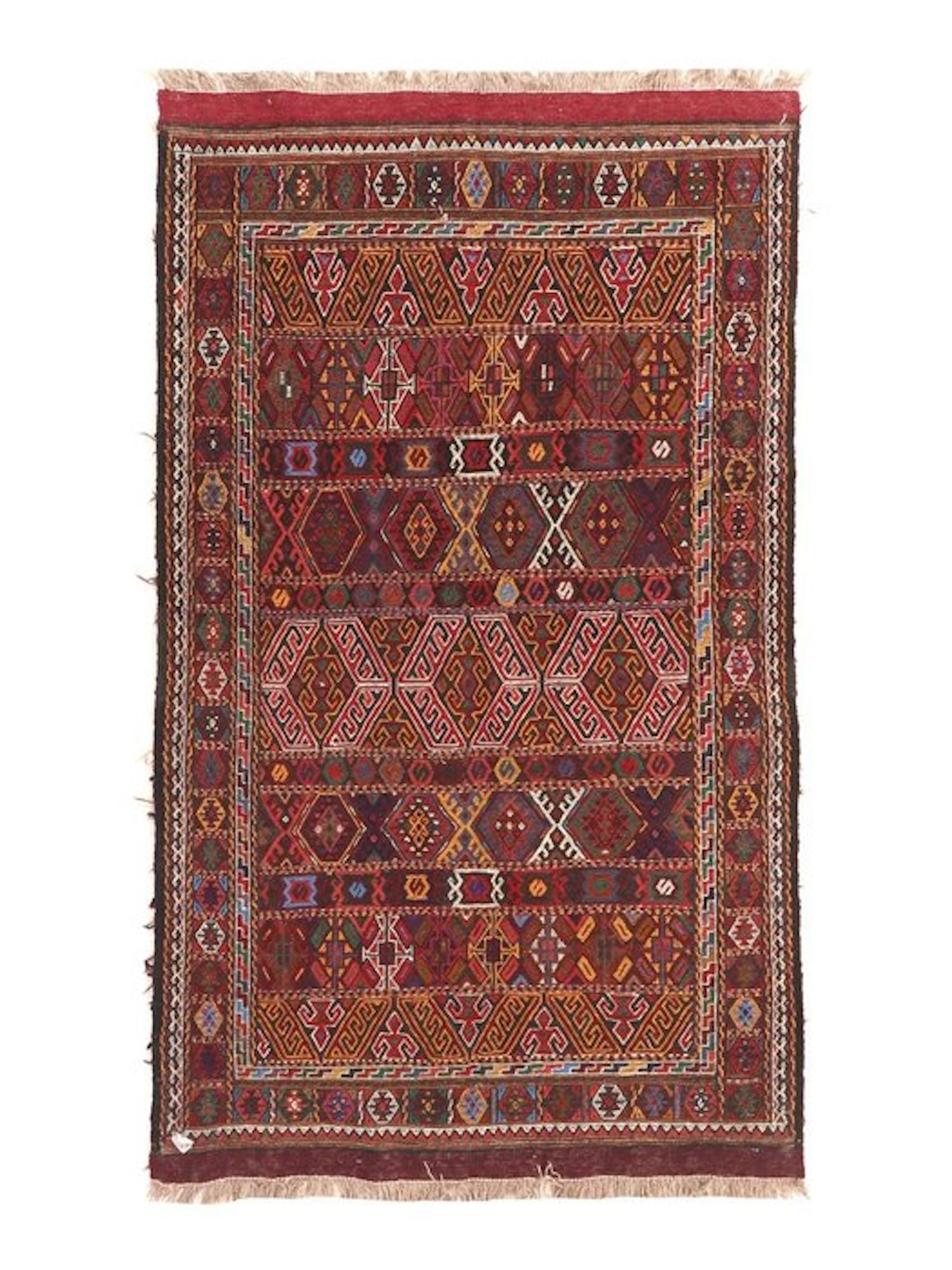 Old Afghan needlework Kilim - Carpet - 185 cm - 112 cm