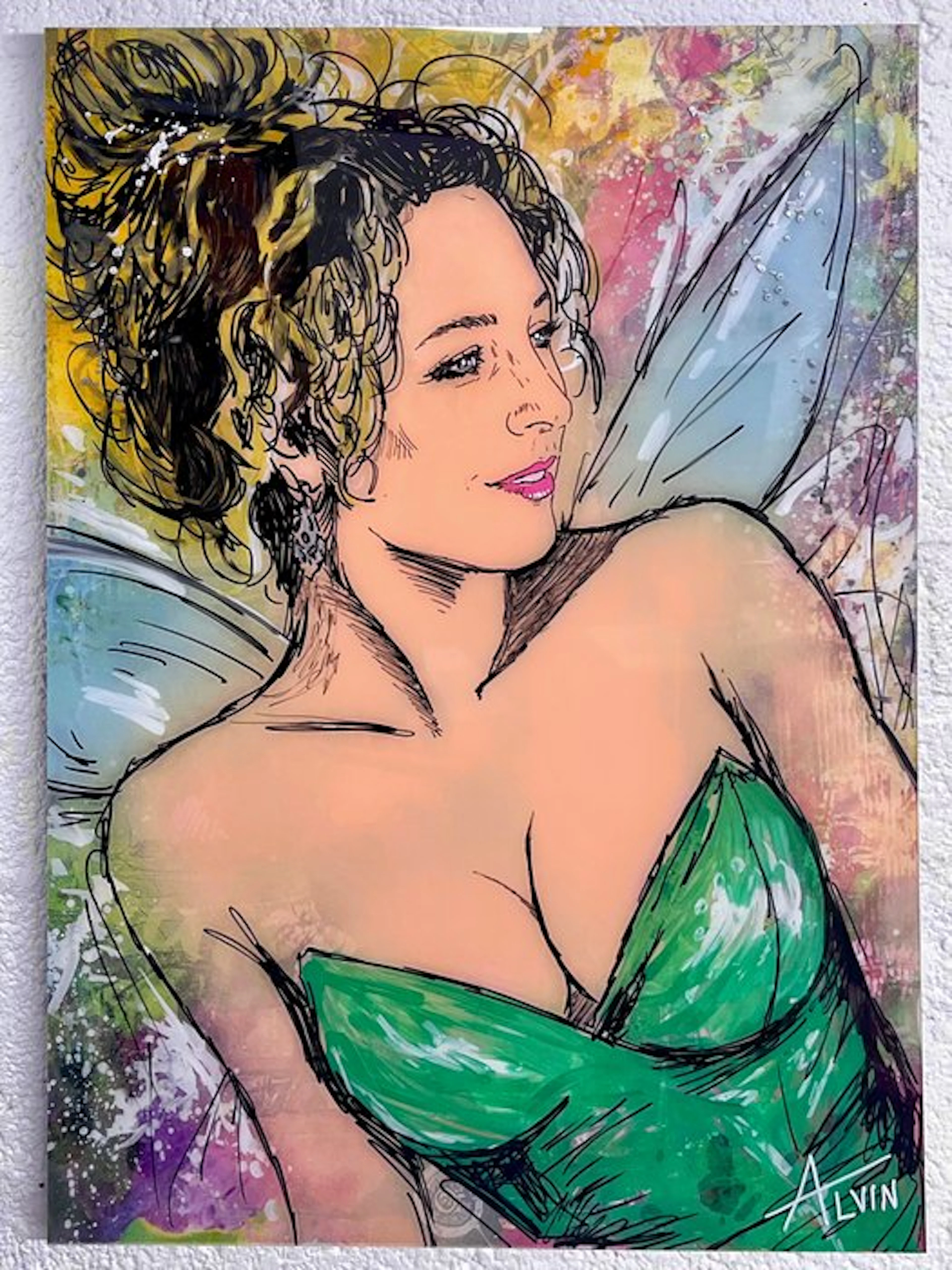Alvin Silvrants - Glamour model Tinkerbell - High Gloss cutting edge painting
