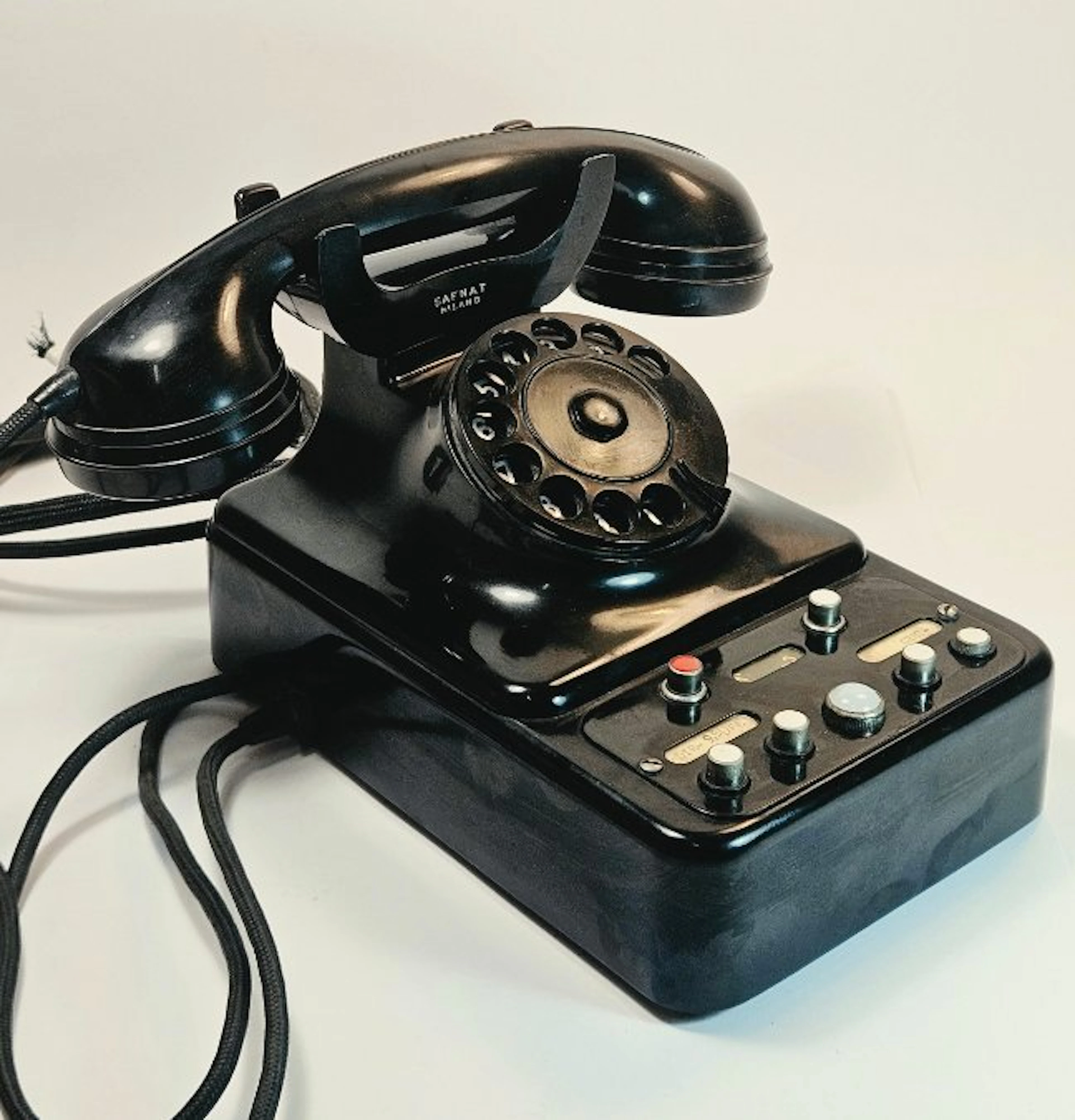 Safnat Milano - Analogue telephone - Bakelite - Safnat Control Unit Milan