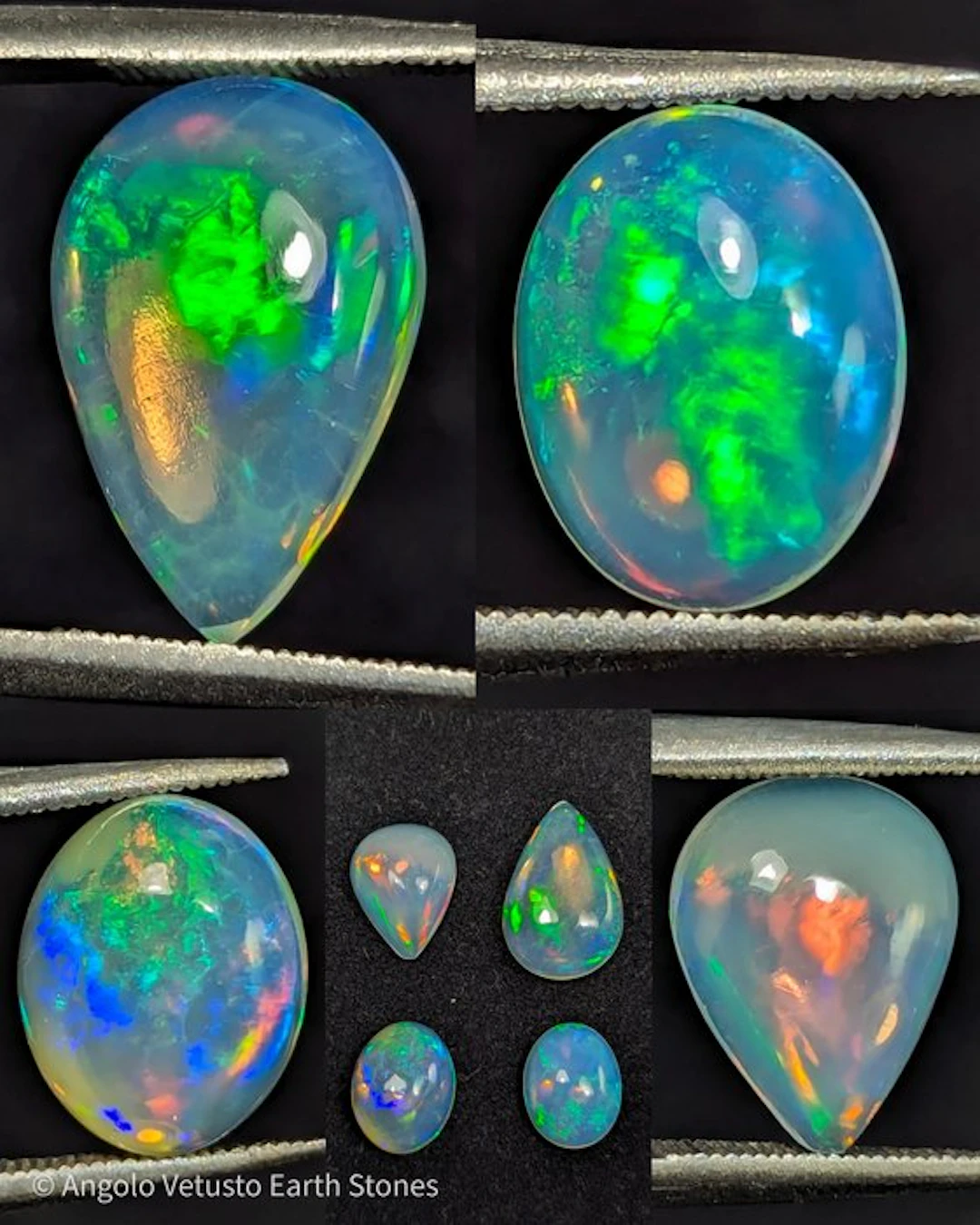 5.36 ct - 4 Beautiful Natural Noble Opals