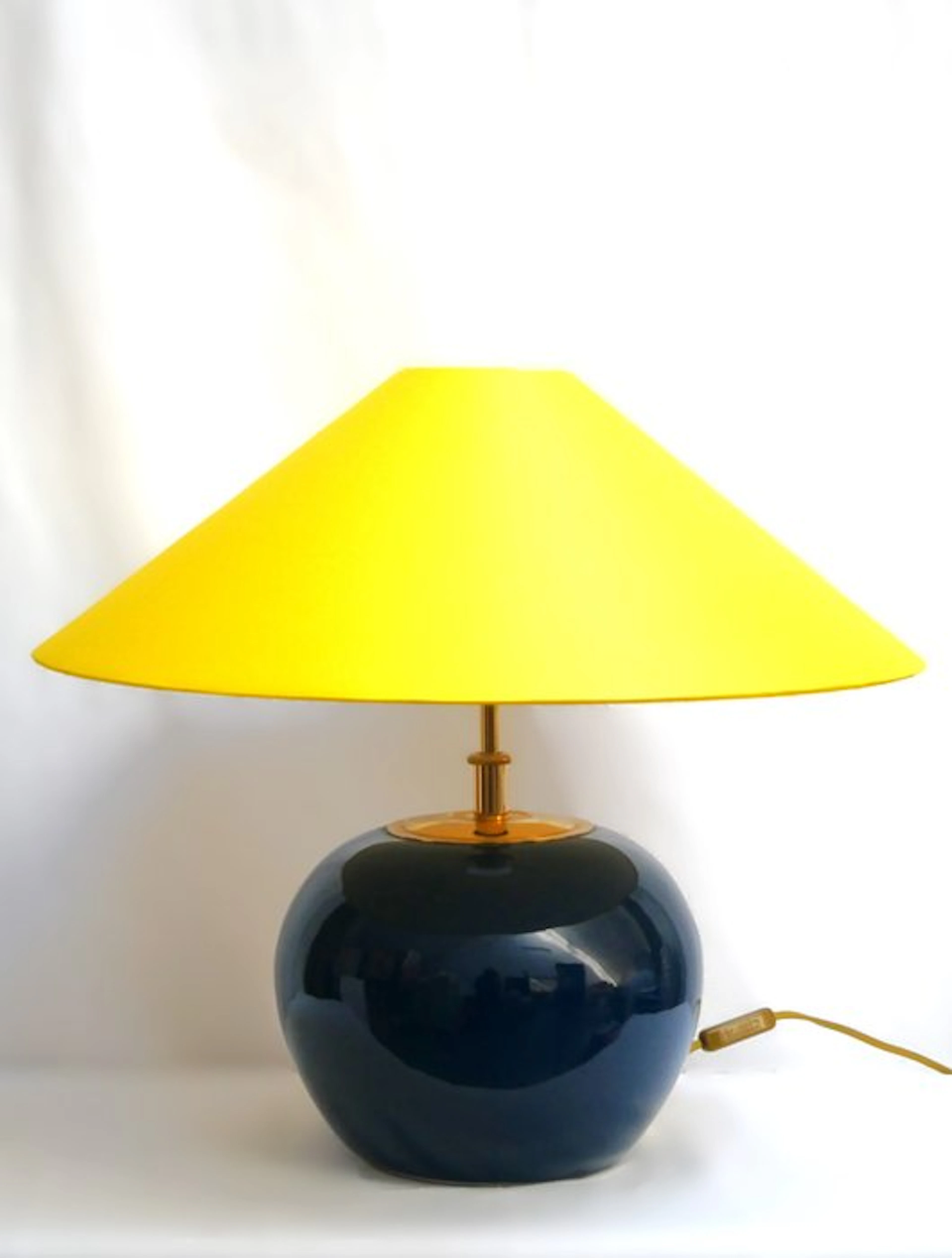Lamp - Porcelain, Brass - made in Germany