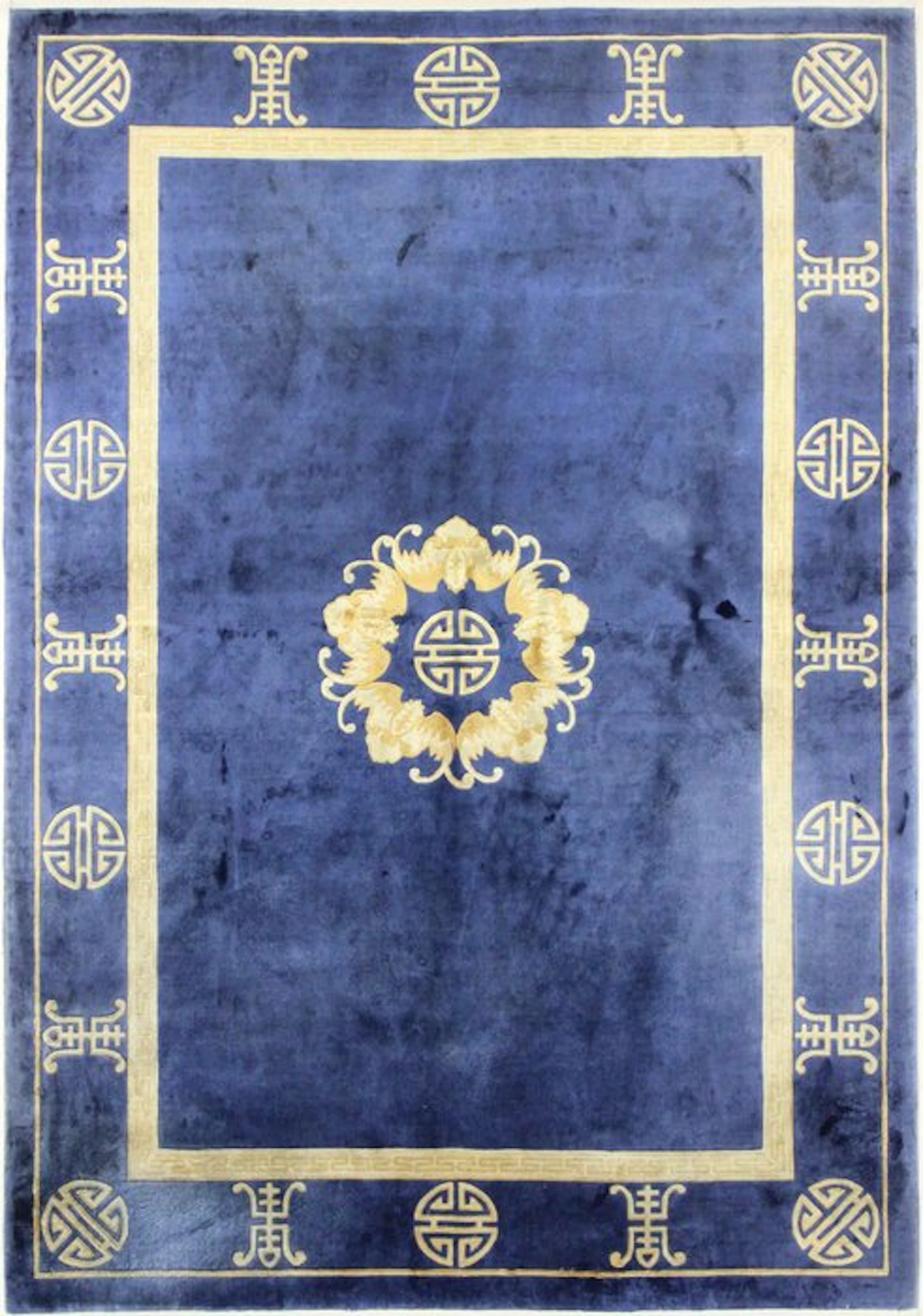 Original China Traditional Pure Silk on Silk Old - Rug...