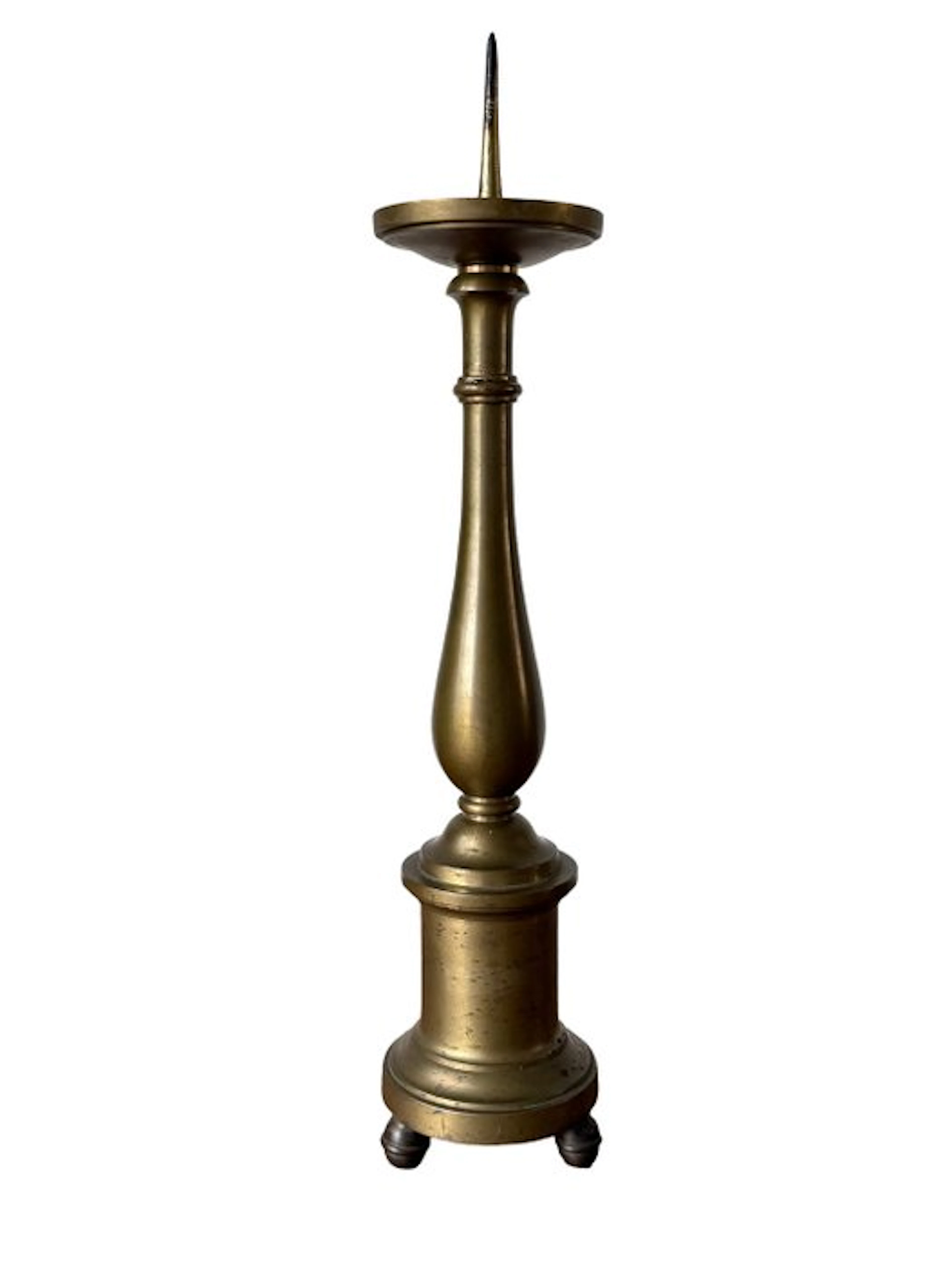 Candleholder - Copper - Pen / church candlestick - 49 cm