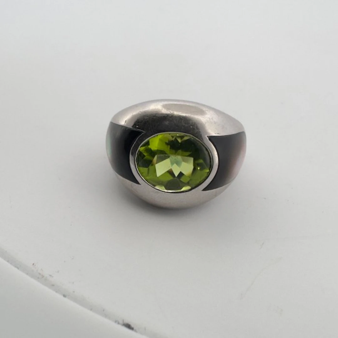 Mauboussin - Ring - ALOHA - 18 kt. White gold Peridot