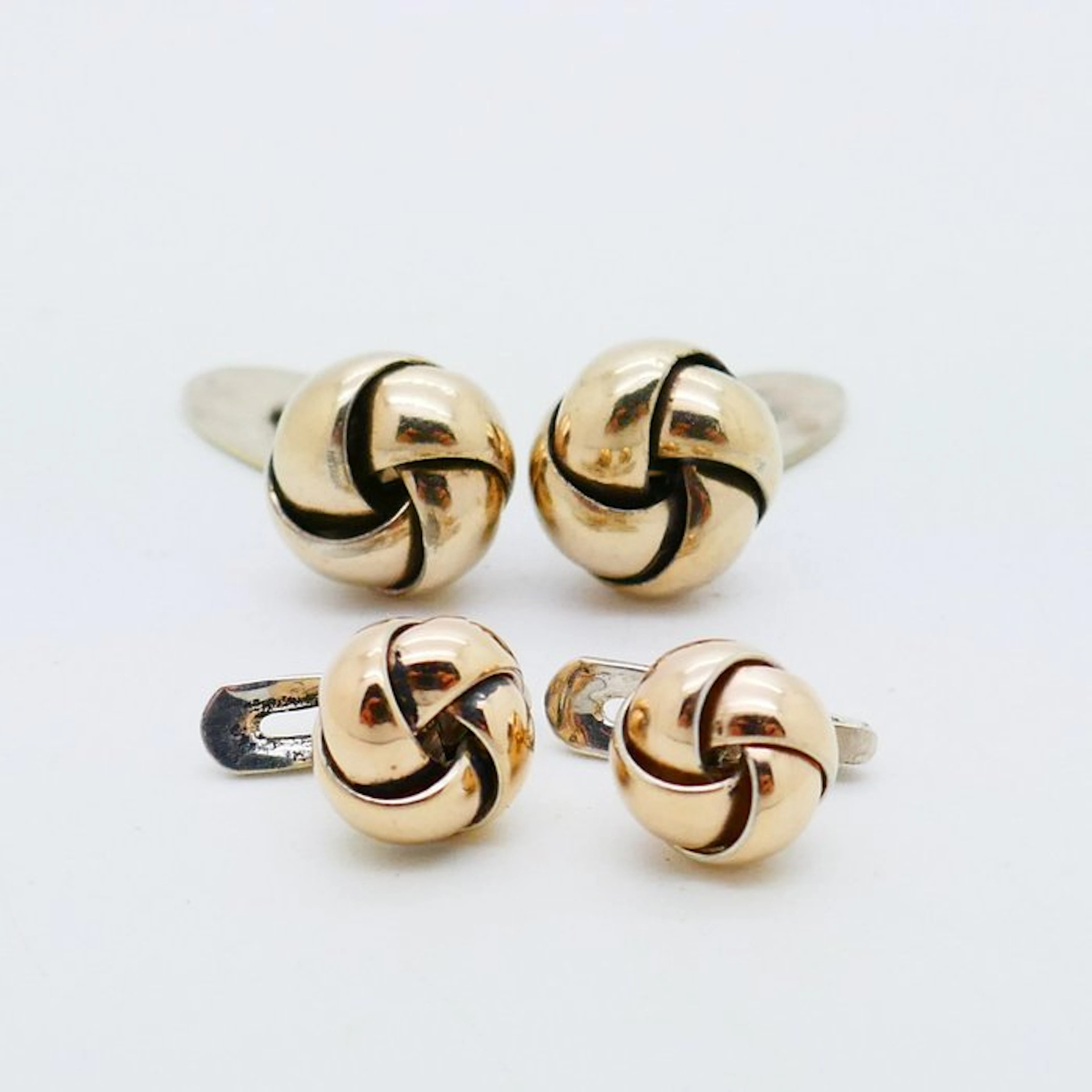No reserve price - Cufflinks Silver, Gold-plated - Bernhard Hertz