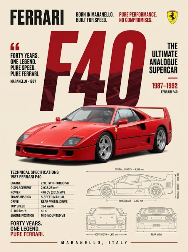 Shmidt.Art - Ferrari - F40 - 1980s