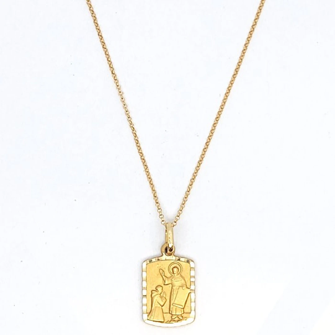 Necklace with pendant - 18 kt. Yellow gold