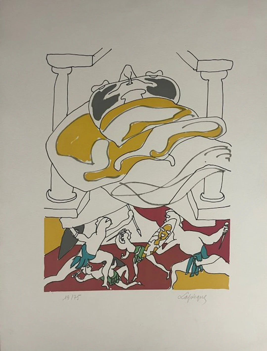 Charles Lapicque (1898-1988) - Funérailles étrusques