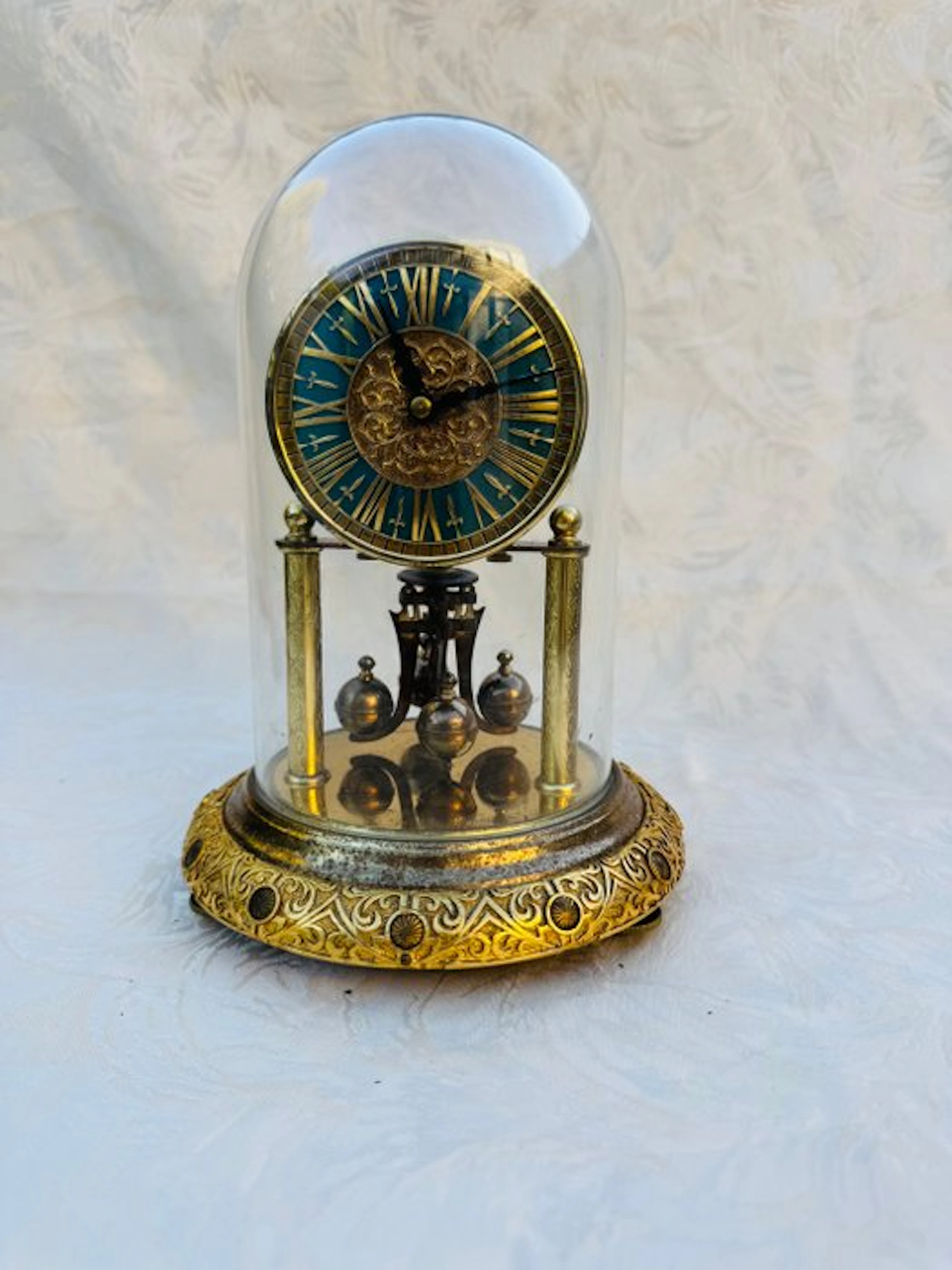 Anniversary clock - Kieninger & Obergfell (Kundo) - Glass, Brass - 1950-1960