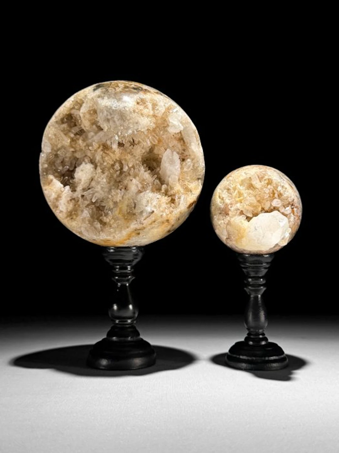 NO RESERVE PRICE - Wonderful Pair of Crystal Quartz...