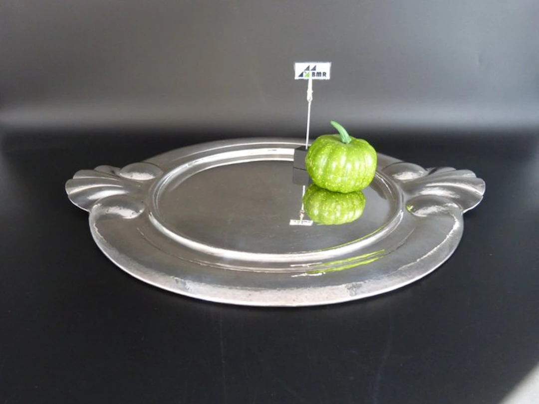 Tray - .925 silver - Shell relief
