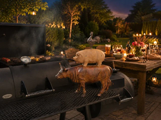 Statue, BBQ / Farm Animal Sculpture - 42 cm - mgo