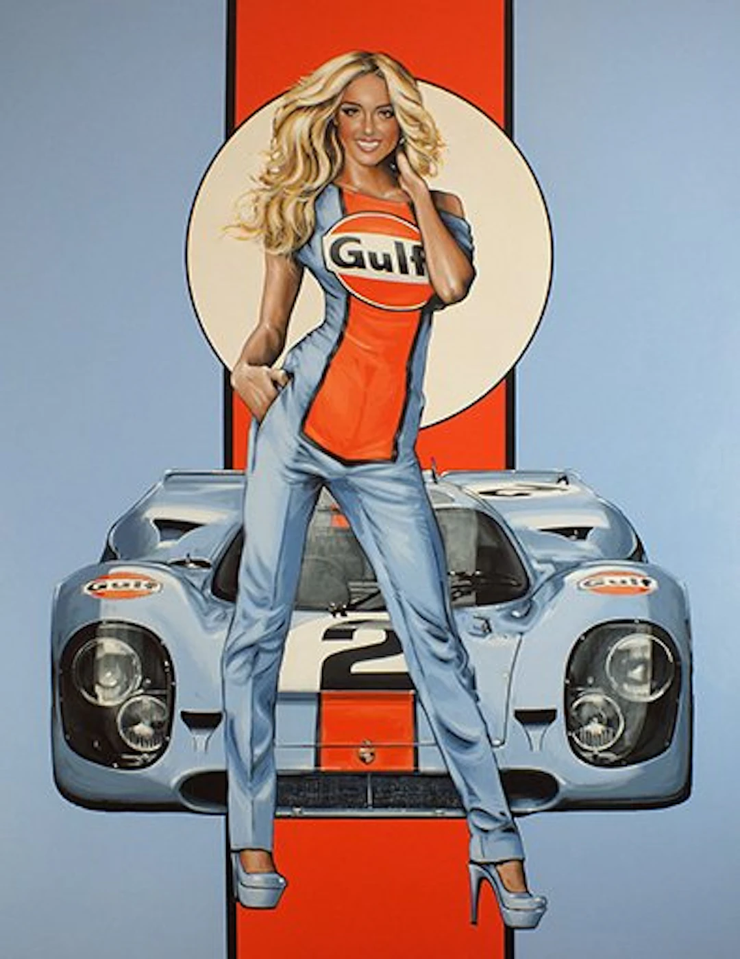 Gulf - Porsche Pin-up Girl - Porsche