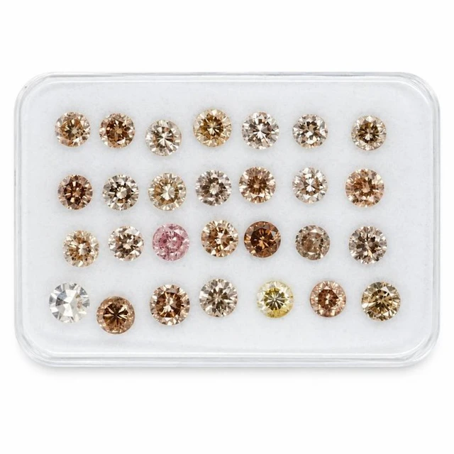 No reserve price - 28 pcs Diamond (Natural) - 0.93 ct - Round - VS1