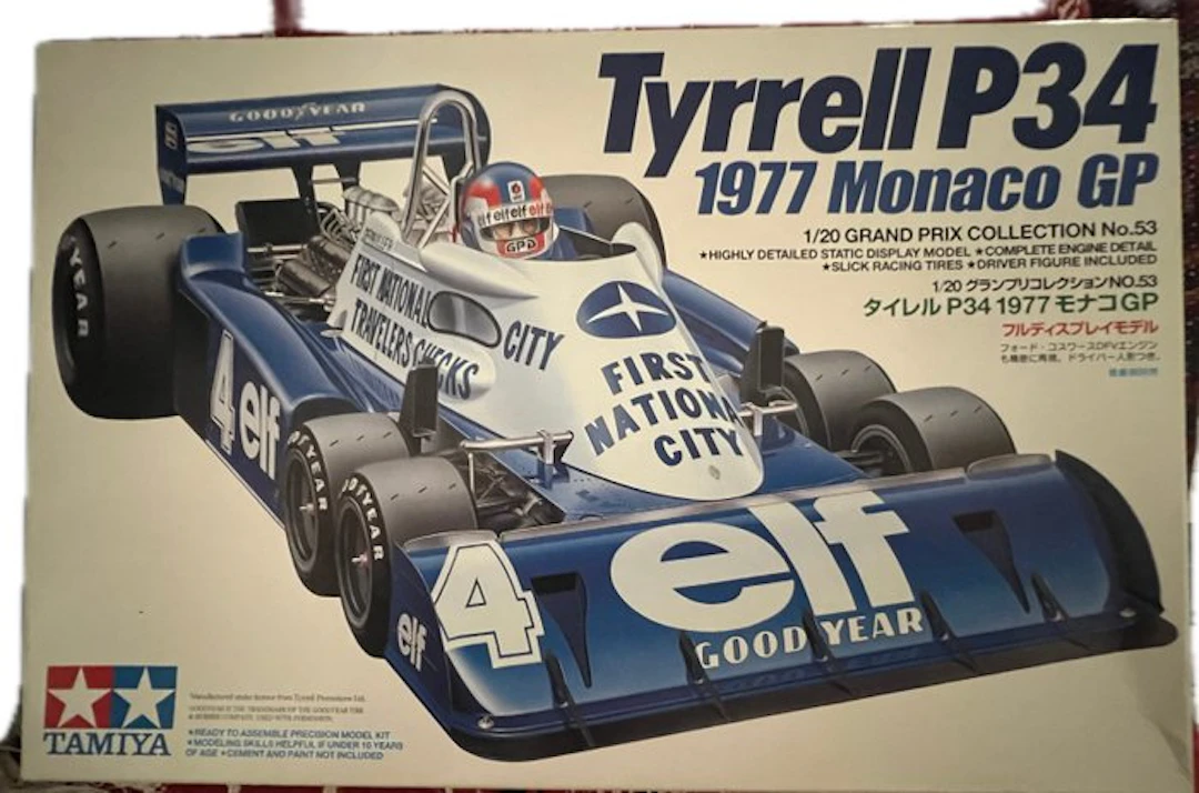 Tamiya 1:20 - Model sports car - Tyrrell P34 1977 Monaco GP