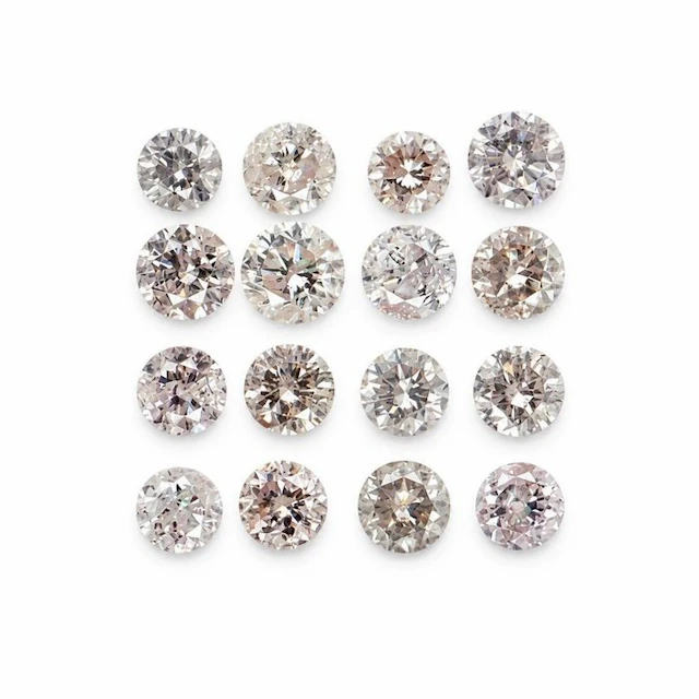 No reserve price - 16 pcs Diamond (Natural) - 1.21 ct - Round - SI1