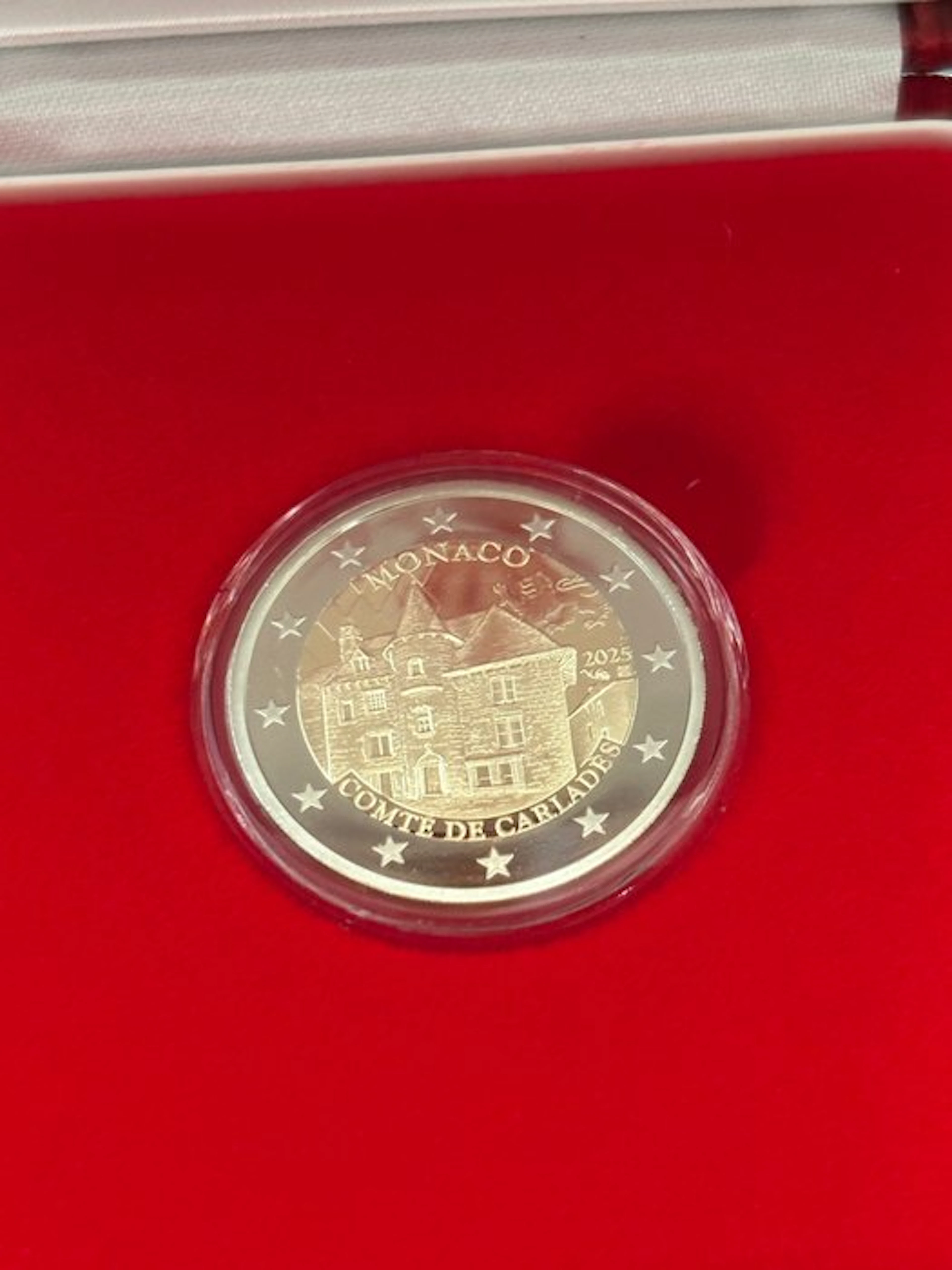 Monaco. 2 Euro 2025 "Comté de Carladès" Proof