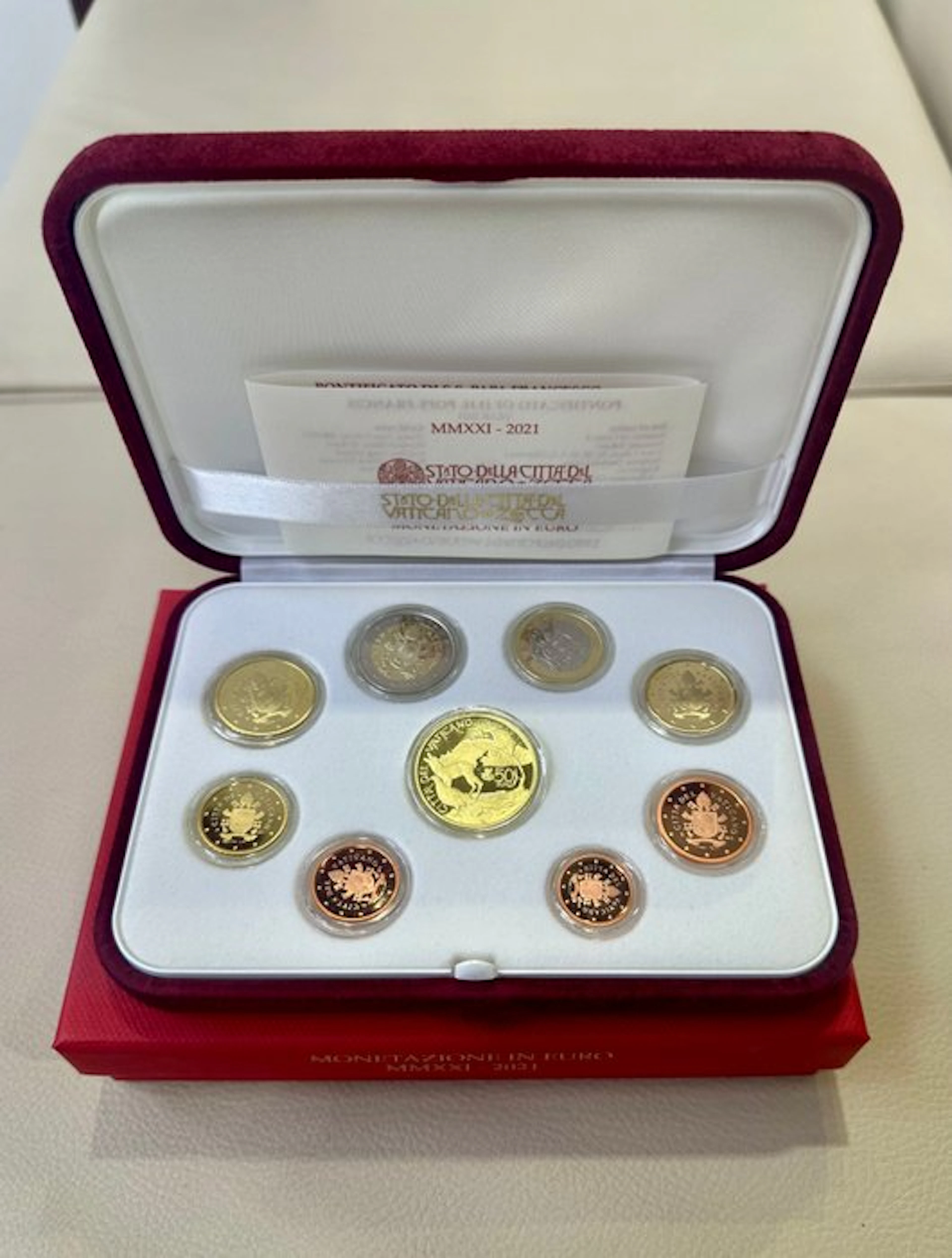 Vatican. Proof Set 2021 (incl. 50 euro in oro)