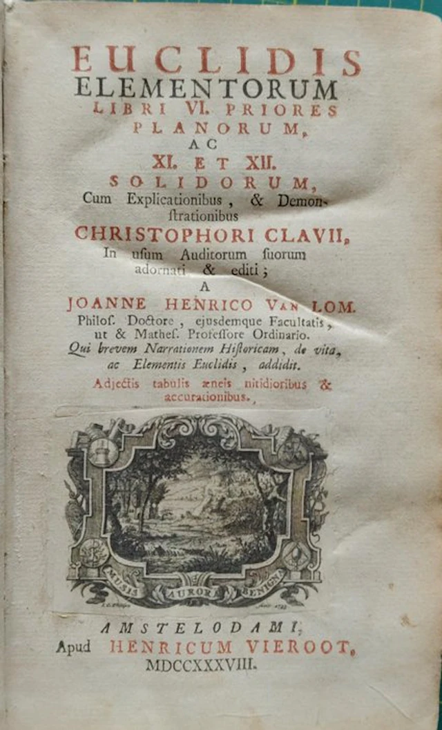 Christophorus Clavius - Euclidis Elementorum Libri VI priores - 1738