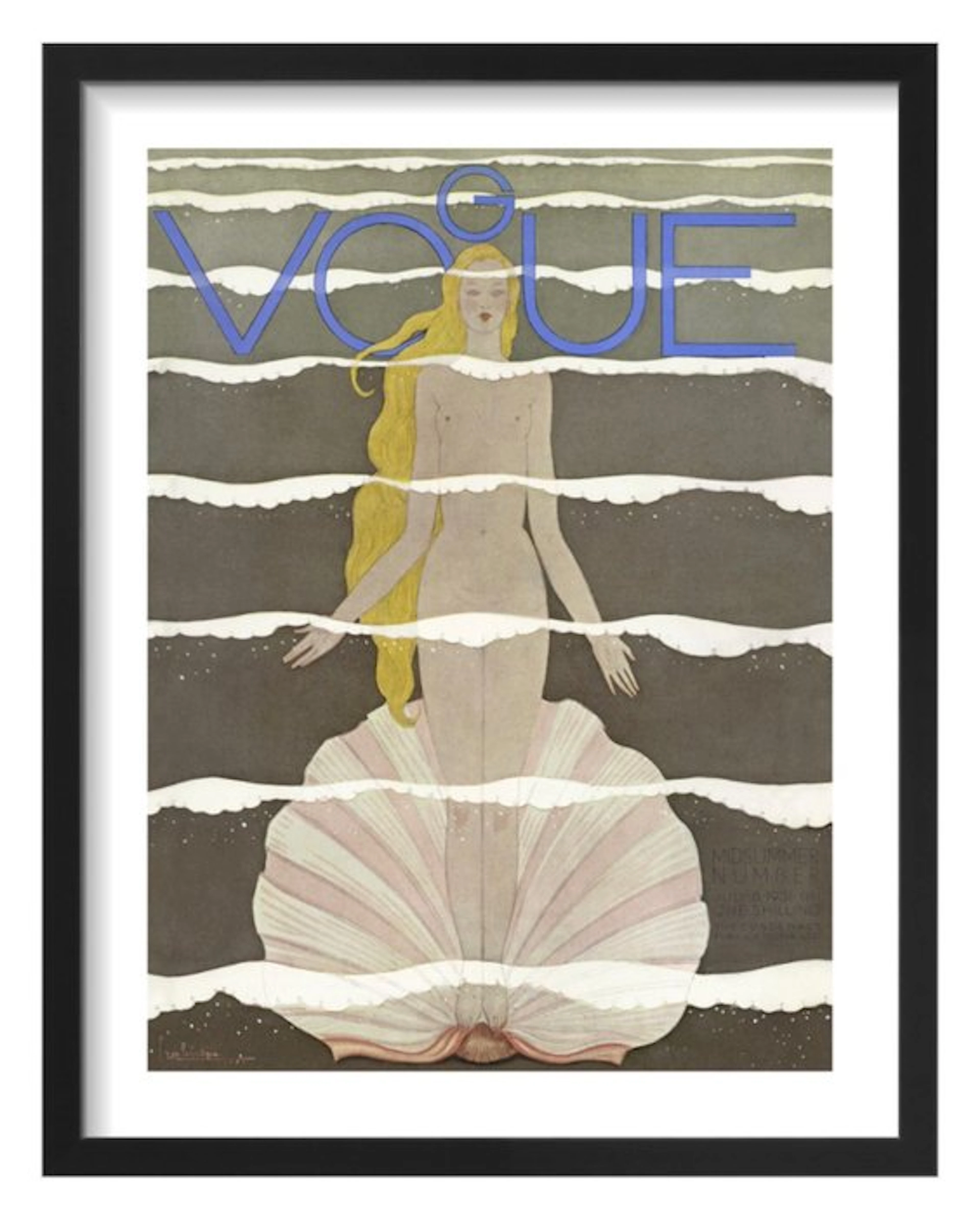 Georges Lepape - “Vogue, 8 July 1931”. Gesigneerd en gedateerd in de plaat.