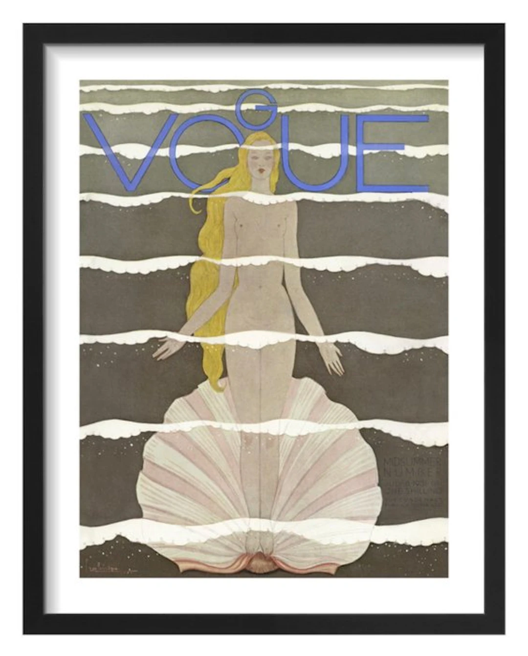 Georges Lepape - “Vogue, 8 July 1931”. Gesigneerd en gedateerd in de plaat.