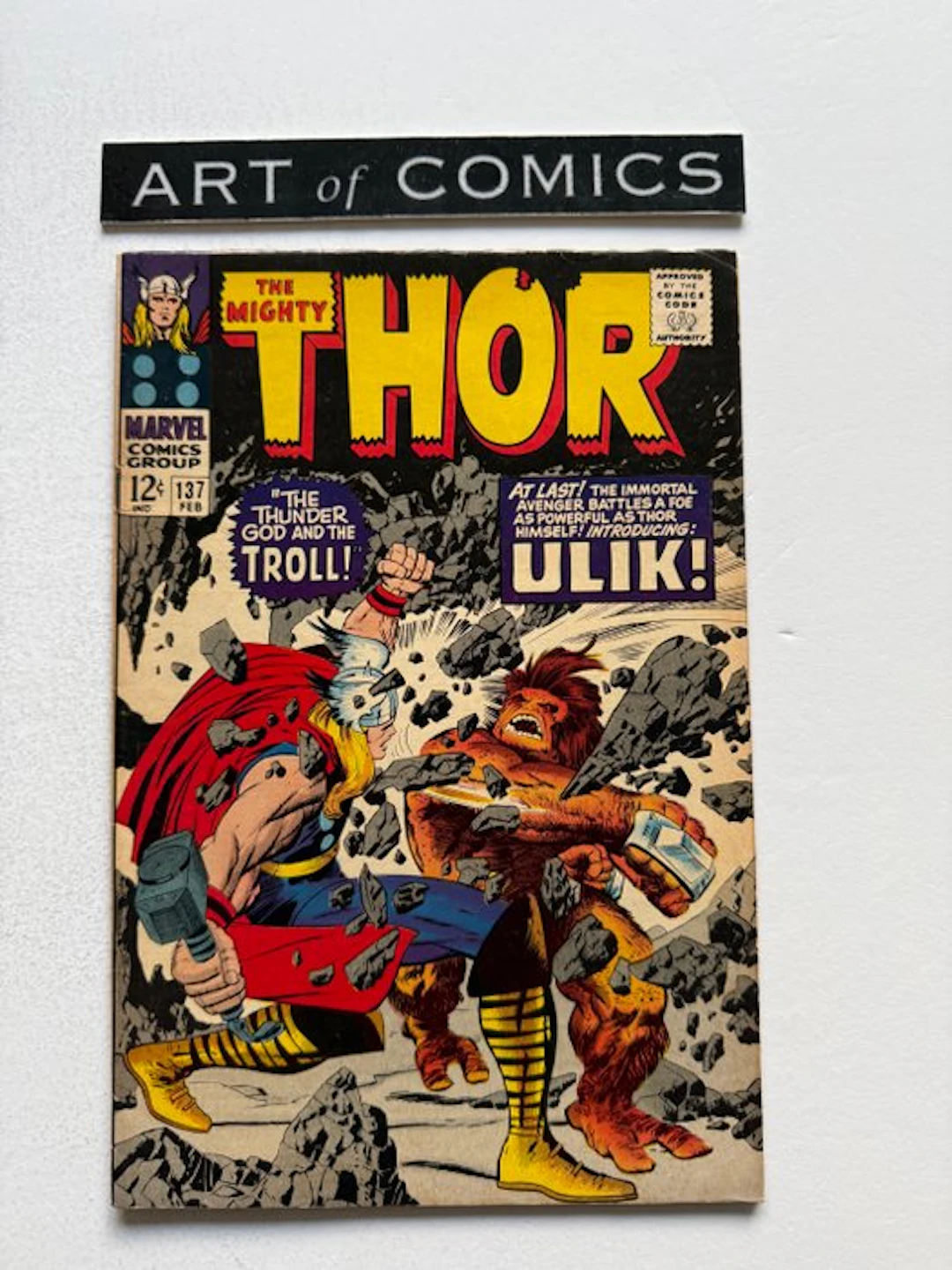 The Mighty Thor #137 - 1st Appearance Ulik - 1 Comic - First edition - 1967