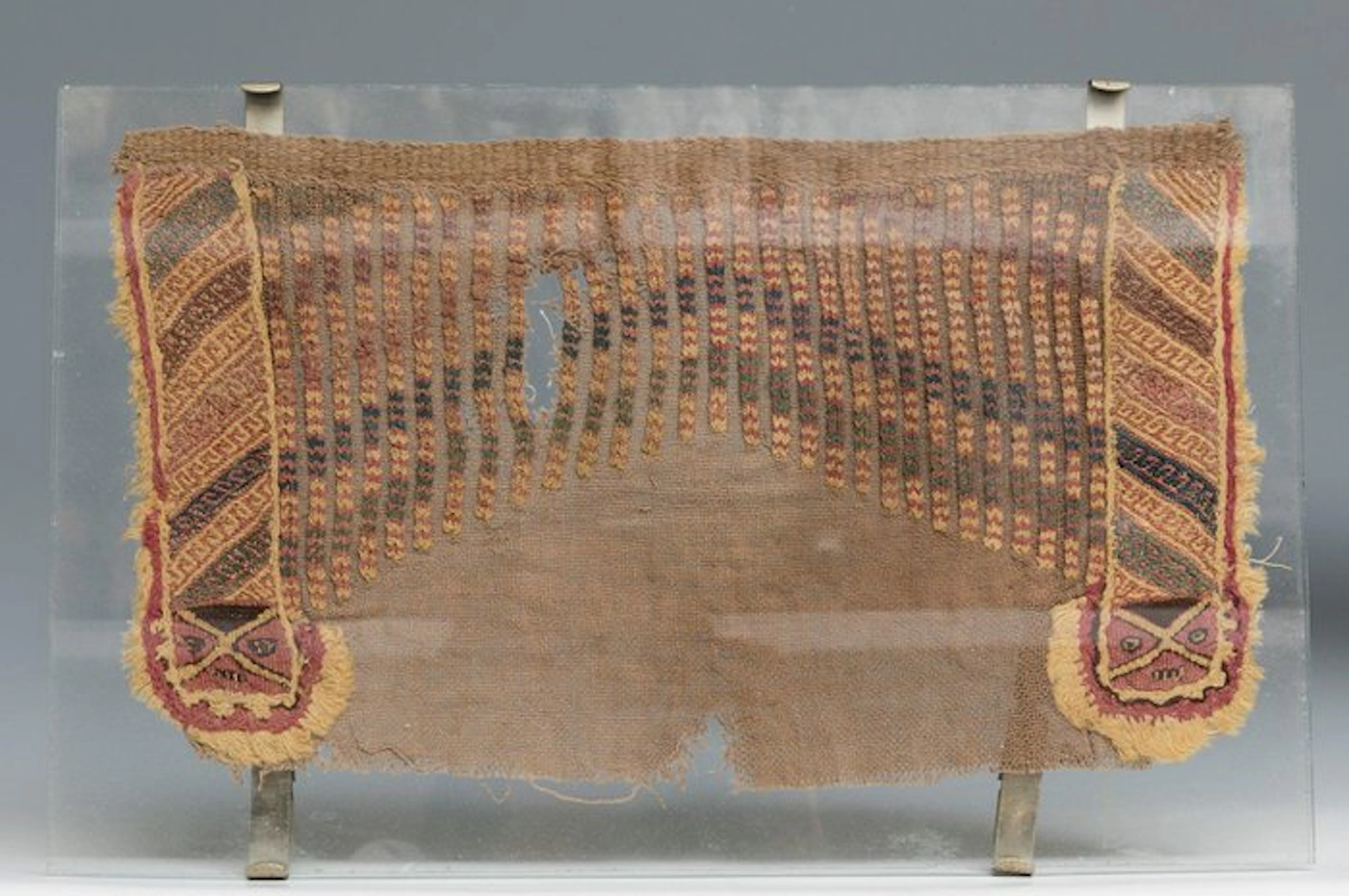 Pre-Columbian. Chancay Textile With Spanish Export License