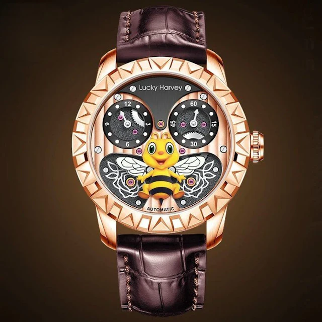 Lucky Harvey - HONEY BEE - Automatic - MOVING WINGS...