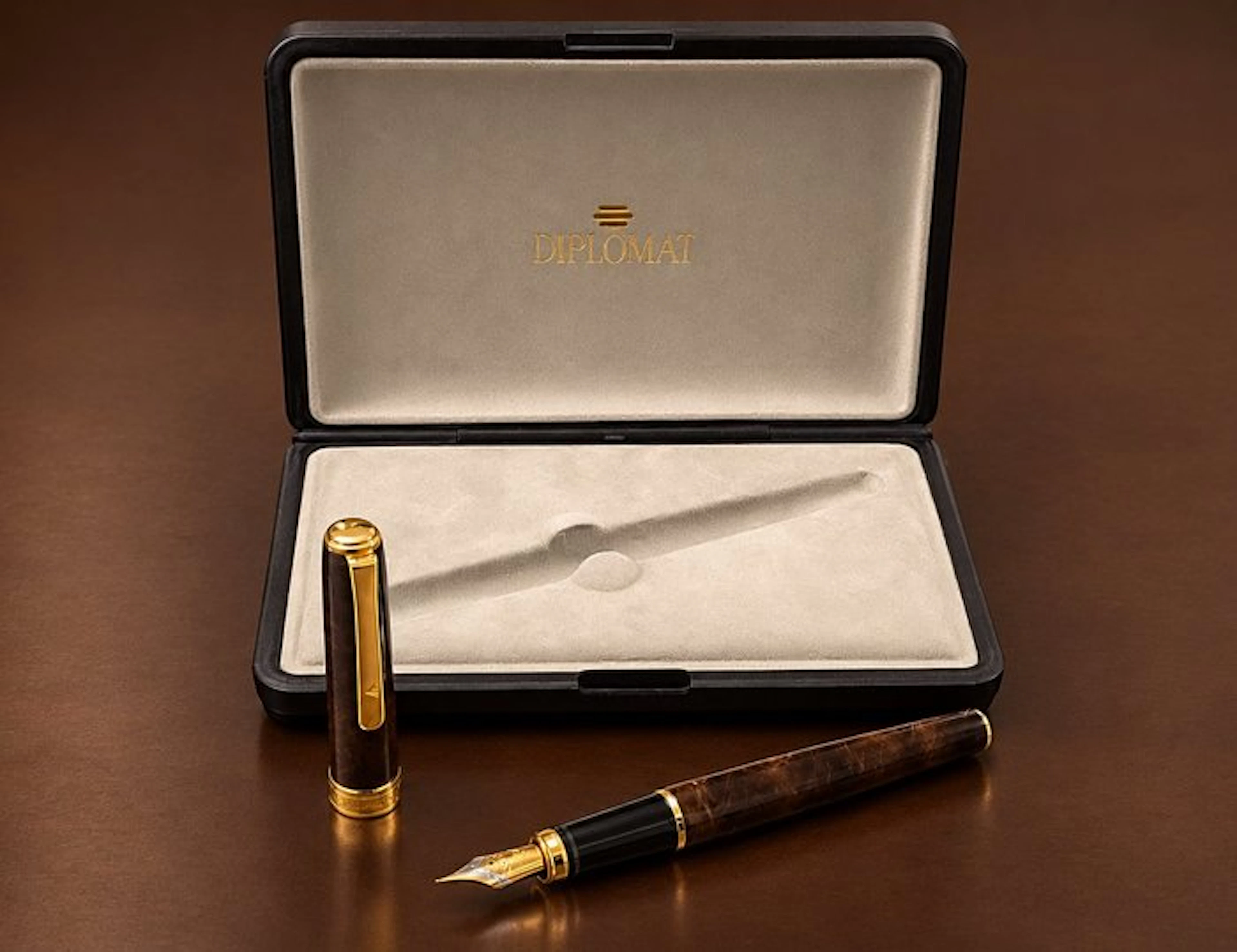 Diplomat - Classic Collection Brown Marble - No reserve price - Fountain pen