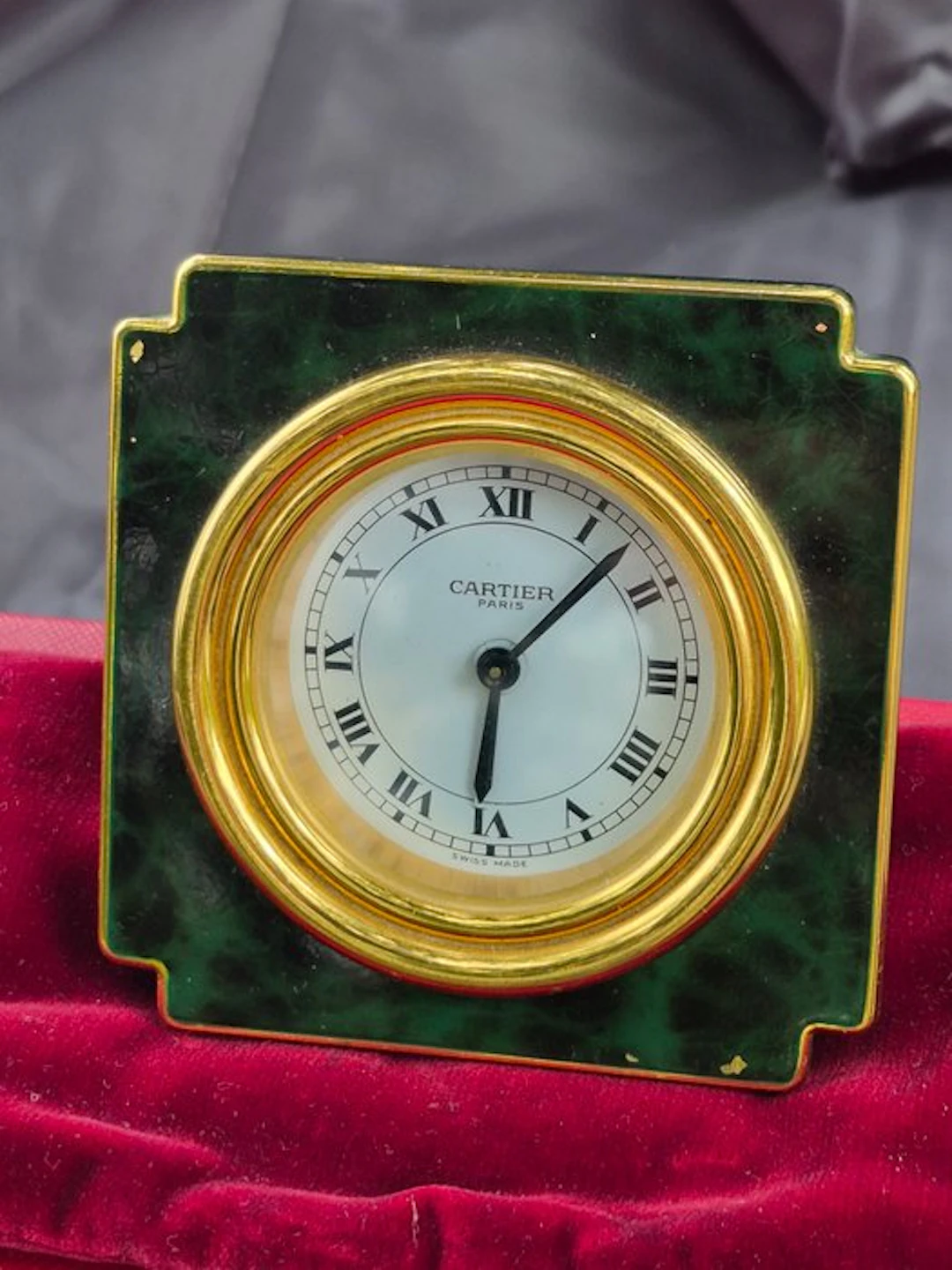 Travel clock, Alarm clock - cartier - Vintage Gold plated - 1960-1970