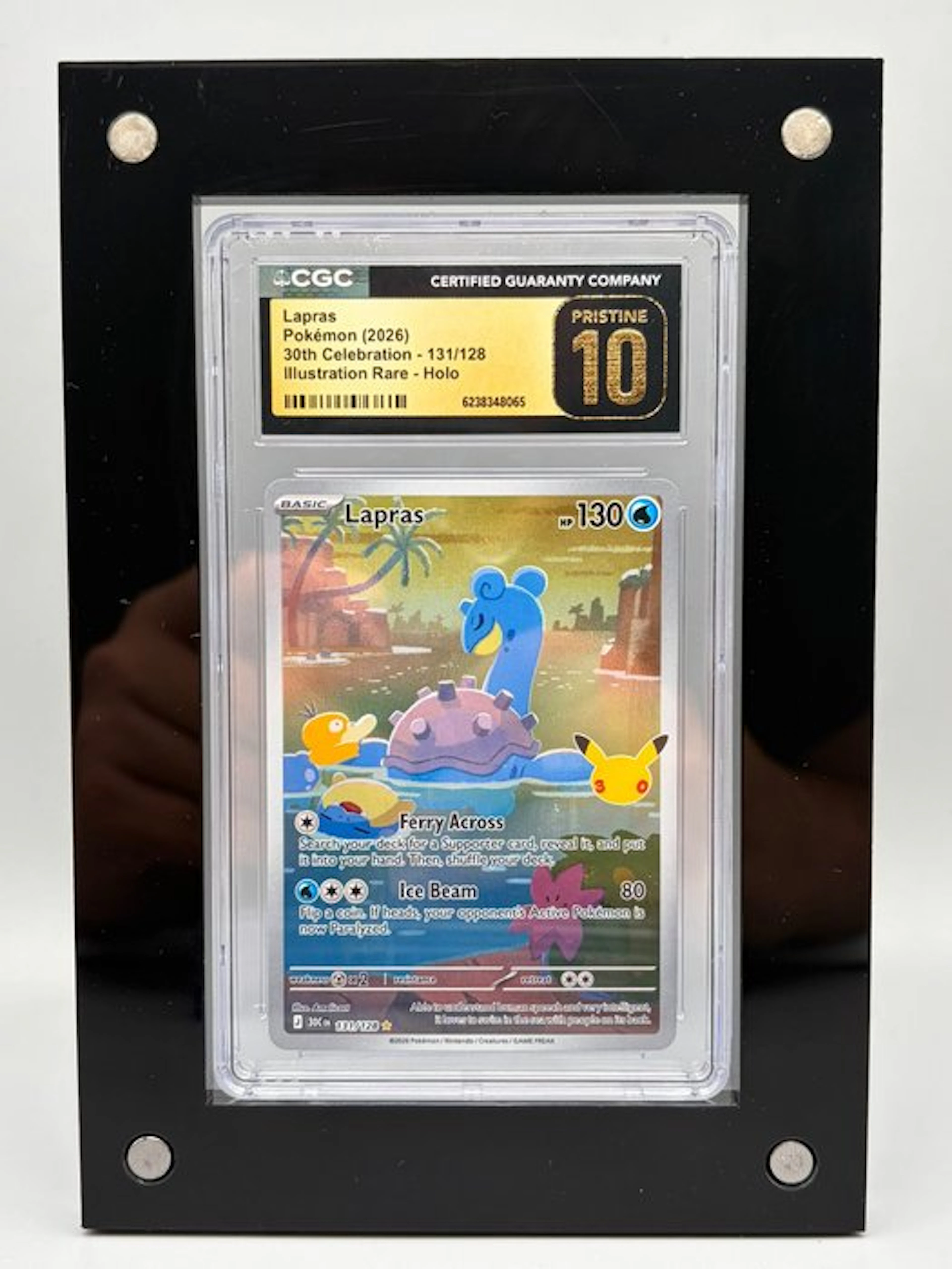 Pokémon - 1 Graded card - Lapras - 30th Celebration...