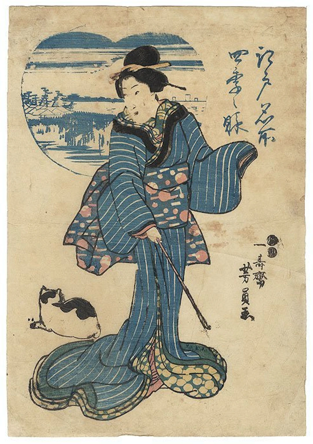 Original Woodblock Print - The Autumn Dreams