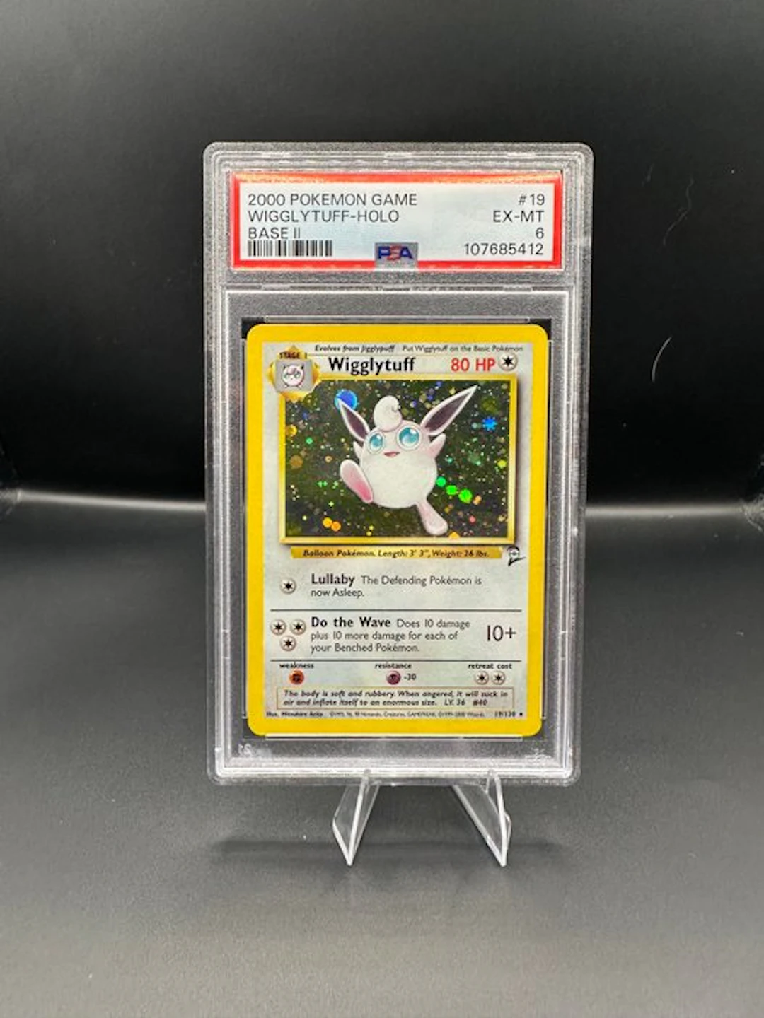 Pokémon - 1 Graded card - Wigglytuff 19 Foil - PSA 6 - WOTC - Base set 2