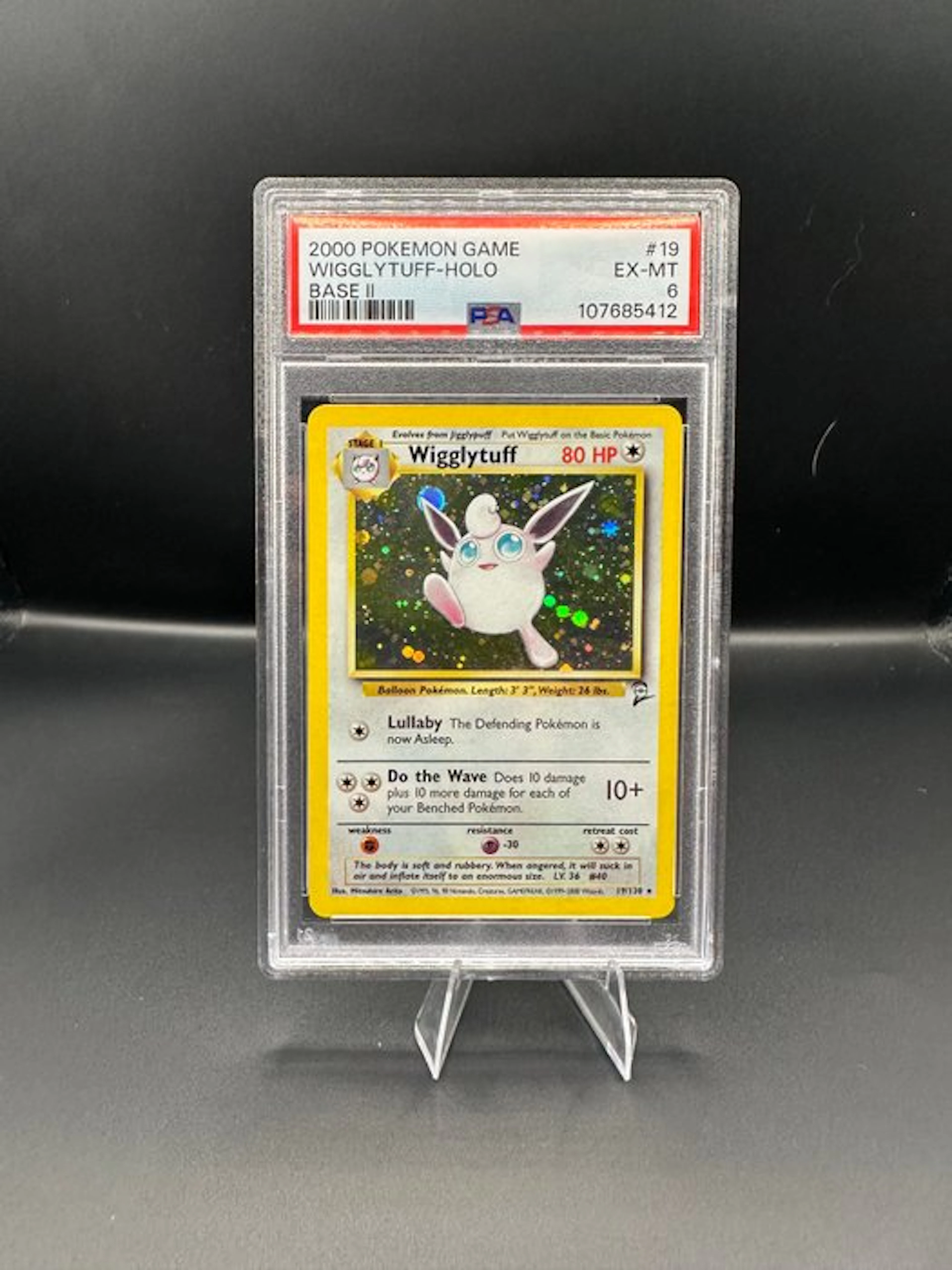 Pokémon - 1 Graded card - Wigglytuff 19 Foil - PSA 6 - WOTC - Base set 2