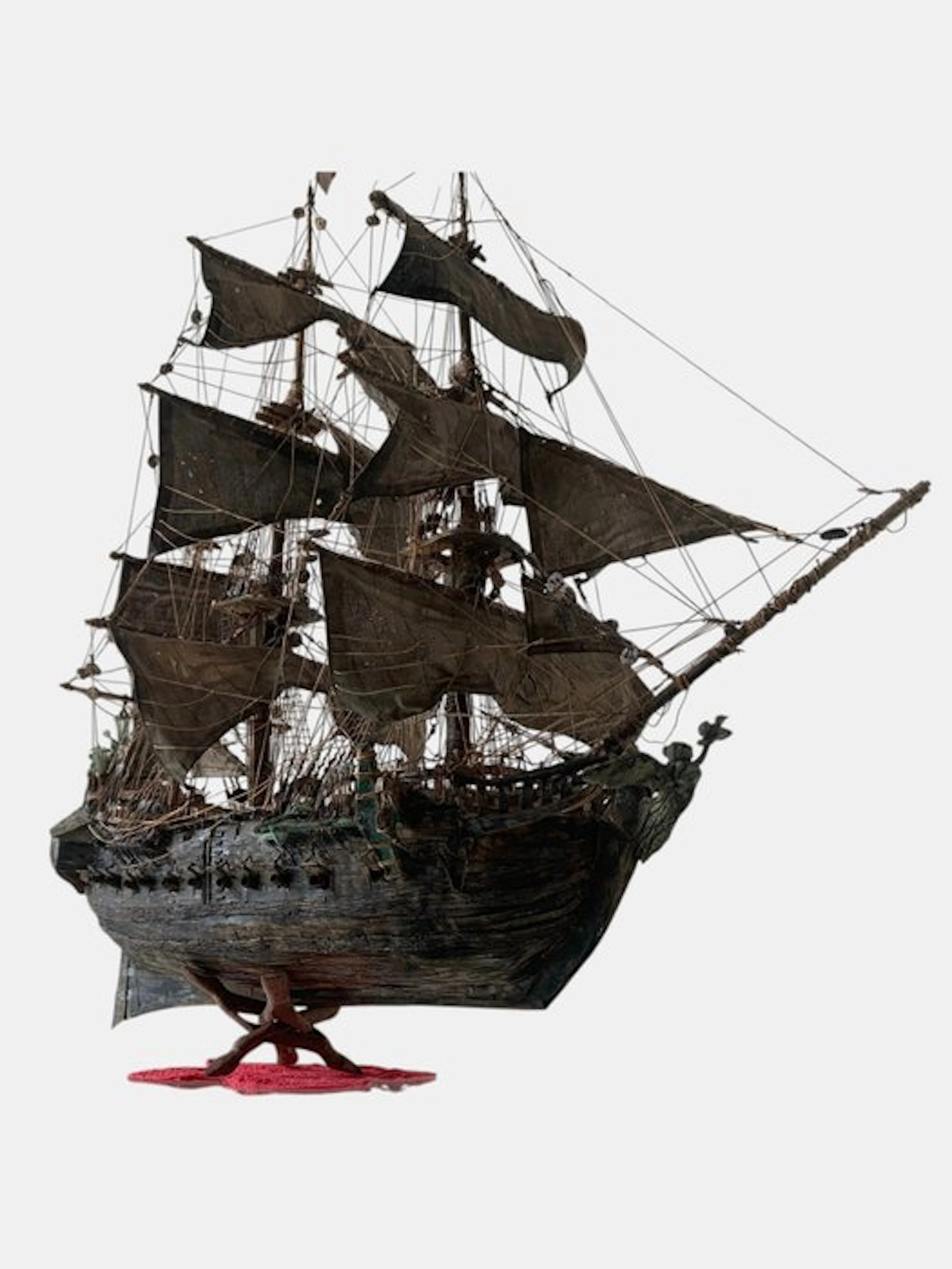 Exhibition model boat - La Perla Nera, scultura nautica, pezzo unico - 001