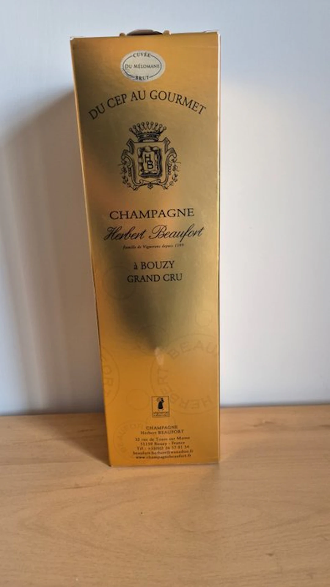 Herbert Beaufort, Cuvée du Mèlomane - Champagne Grand Cru - 1 Magnum (1.5L)
