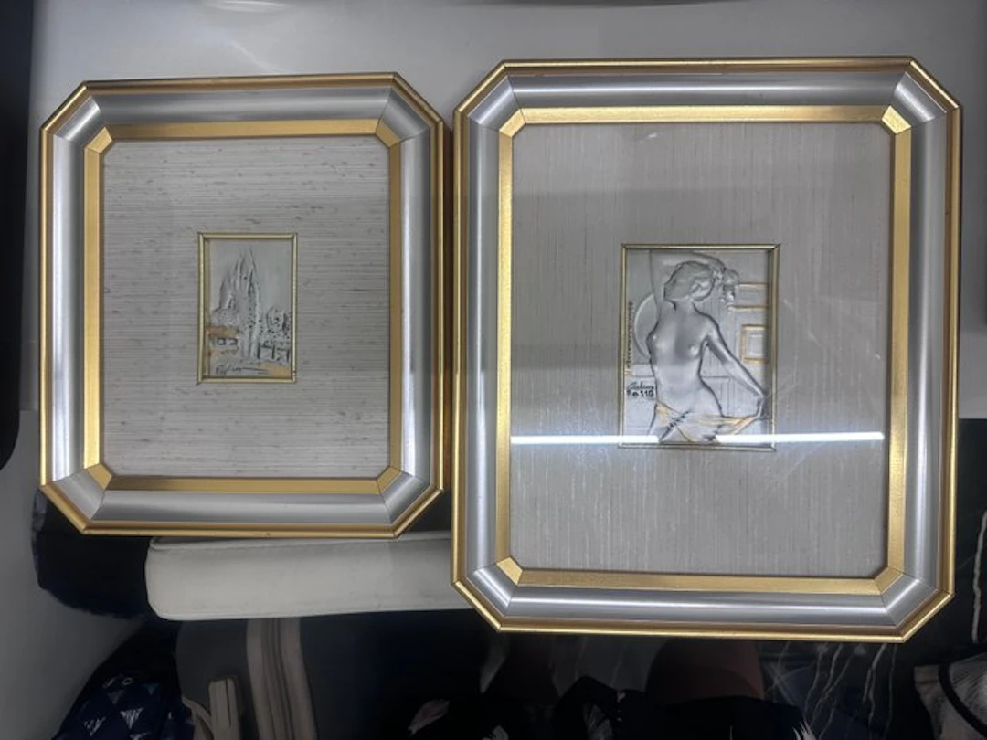 Display frame (2) - Silverplated