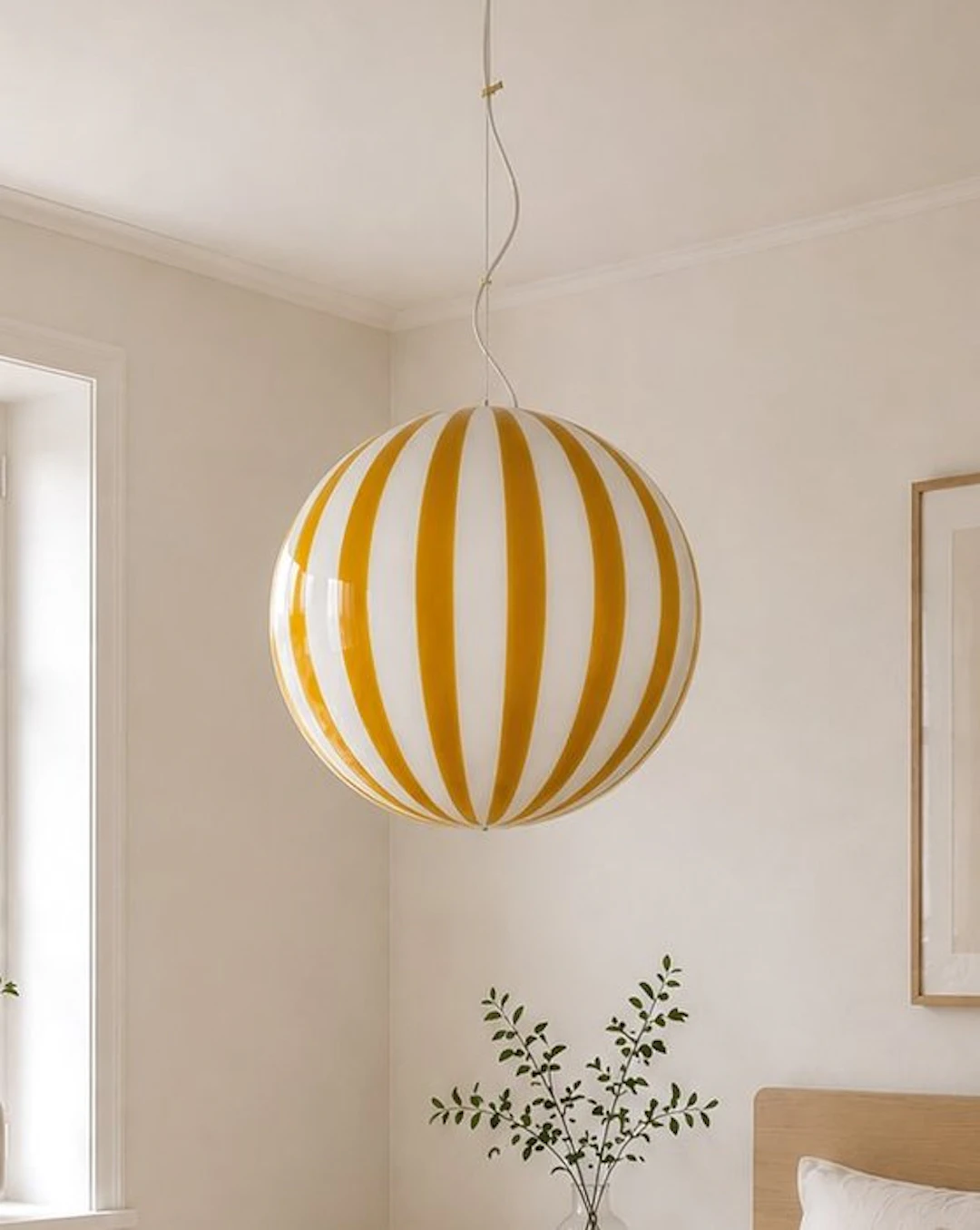 MIMU interior - Chandelier - FILIGRANA STRIPES LAMP D40 - Effetre Murano canes