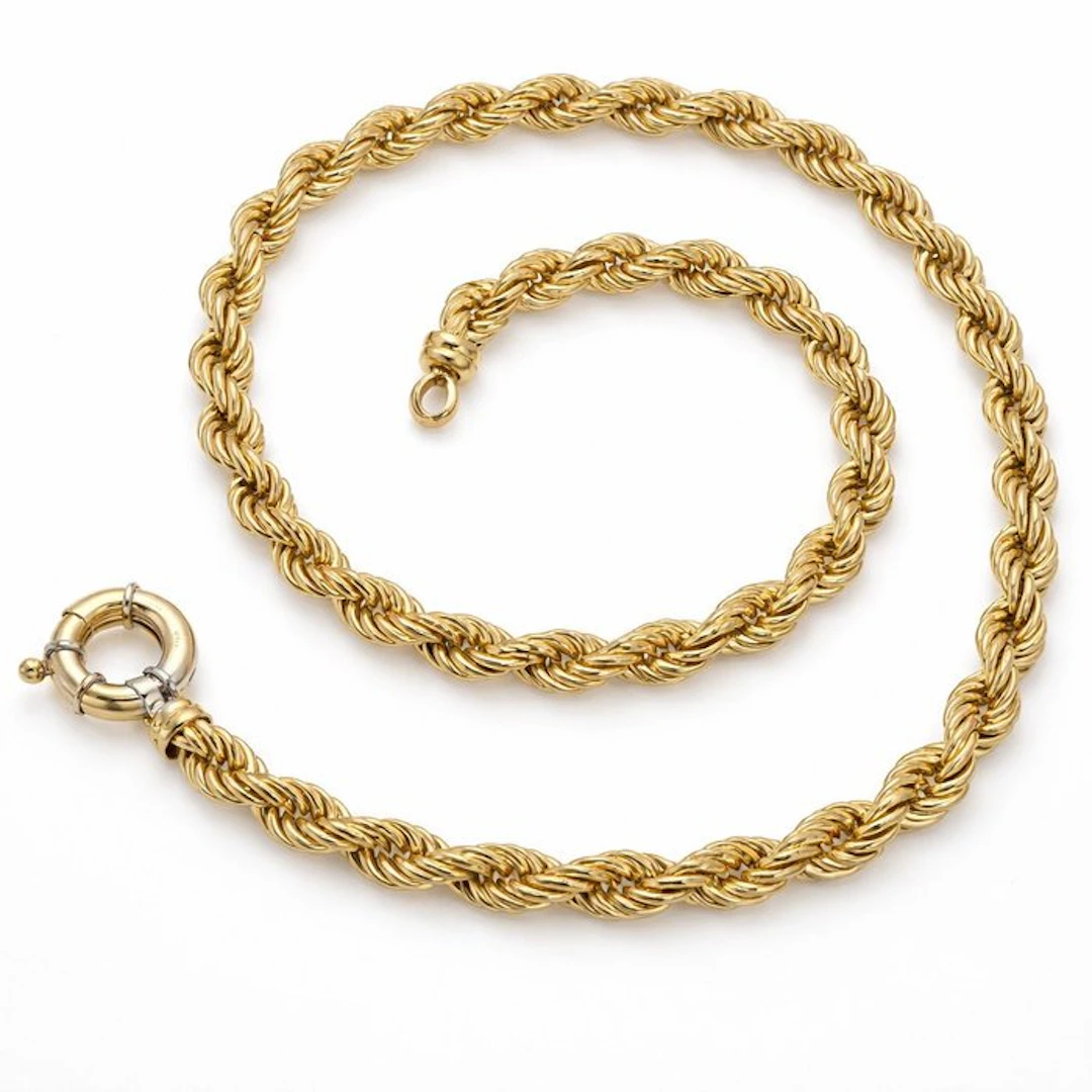 Necklace - 18 kt. Yellow gold - Made in Italy - Handmade